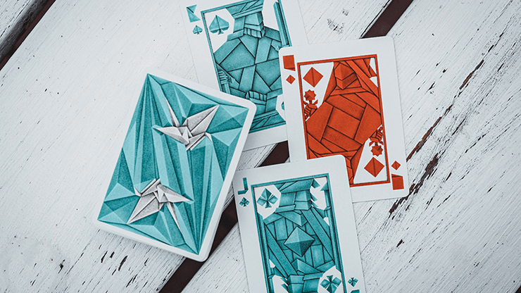 1000 Cranes Playing Cards V2 - Japanese Origami Crane Design Deck for Poker, Magic Tricks & Collectors - Perfect for Game Nights, Gifts & Cardistry