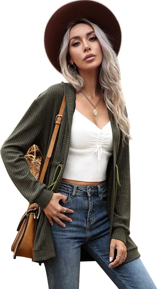 Women's Soft Pink V-Neck Knit Cardigan - Long Sleeve Lightweight Sweater for Spring & Fall | Perfect for Office Wear, Casual Outfits & Layering