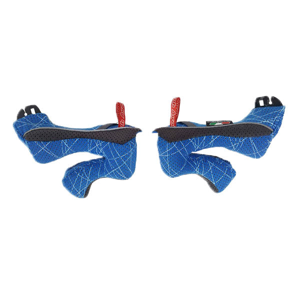 Airoh Blue & White Cheek Pads Replacement for Aviator 2.2 Motorcycle Helmets - Comfort Upgrade for Long Rides & Racing