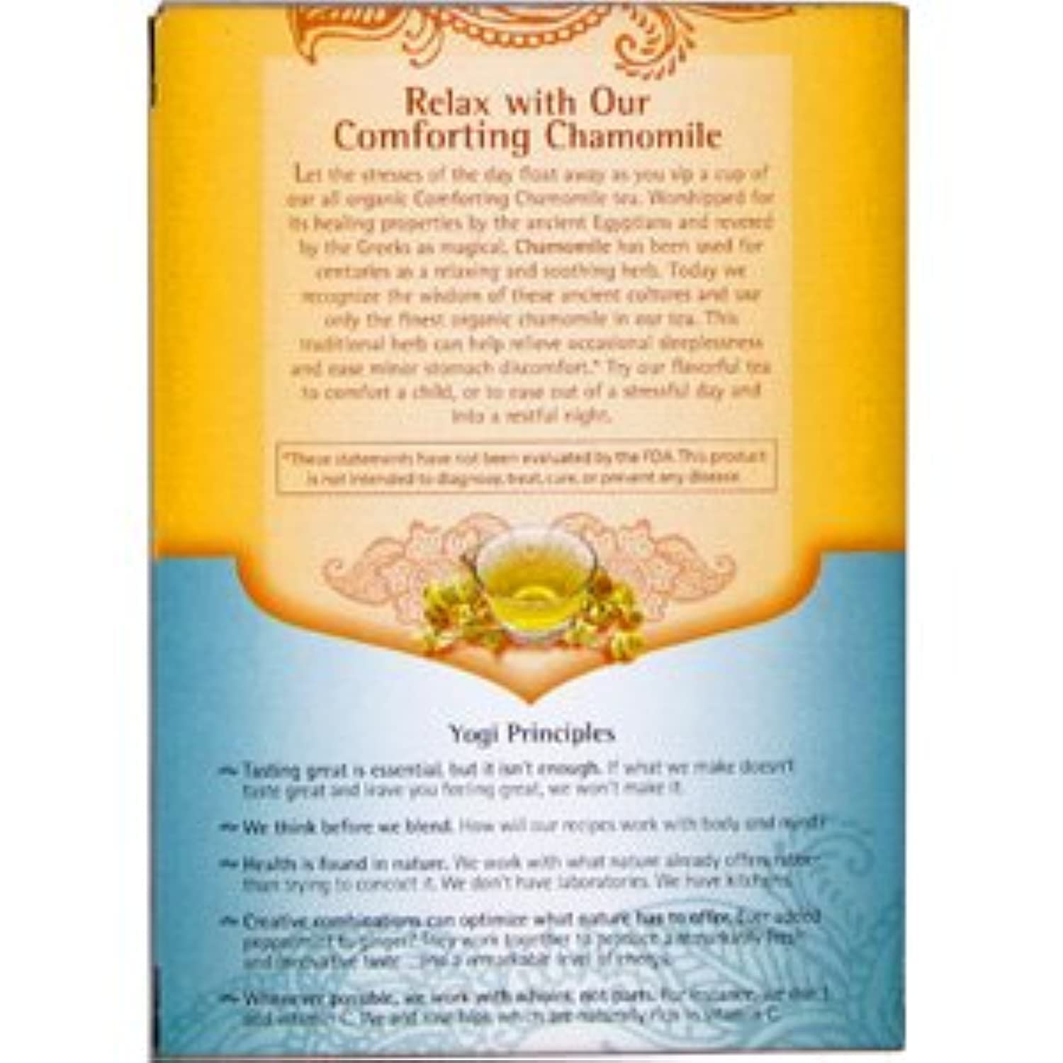 Yogi Comforting Chamomile Herbal Tea - 16 Tea Bags for Relaxation & Stress Relief | Caffeine-Free Bedtime Tea | Perfect for Evening Relaxation & Better Sleep