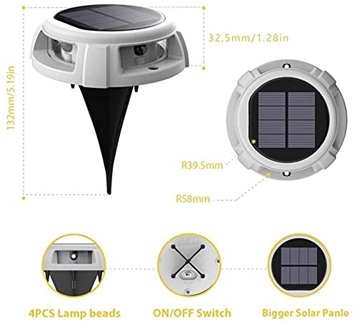 Solar Powered Outdoor LED Ground Lights - IP67 Waterproof, Durable & Energy Efficient for Gardens, Pathways, Decks & Landscaping | Perfect for Patio, Yard & Driveway Lighting