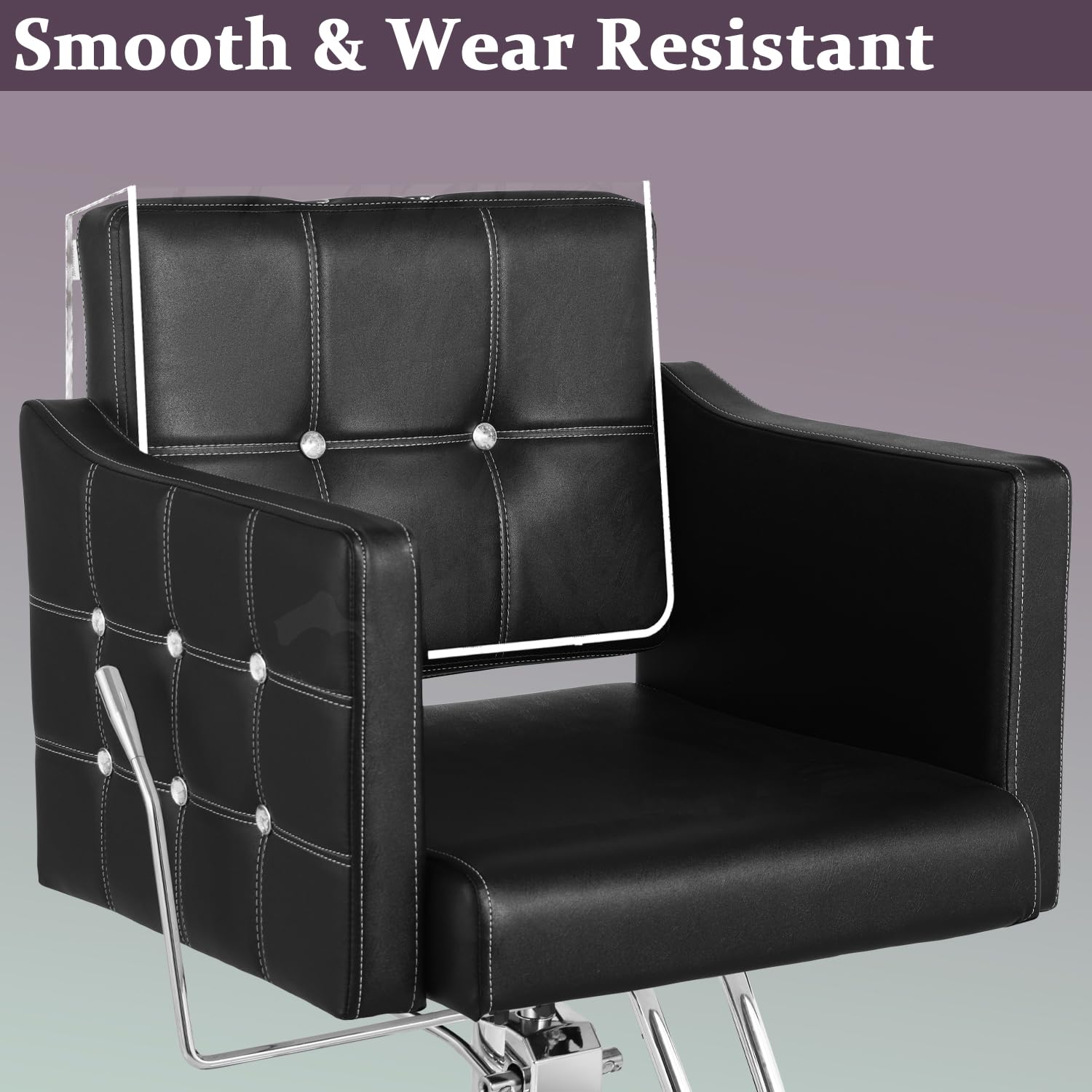 4 Pcs Clear Plastic Salon Chair Covers - Waterproof & Durable Protectors for Standard Salon & Office Chairs - Prevents Stains & Damage - Perfect for Hair Salons, Spas & Home Offices