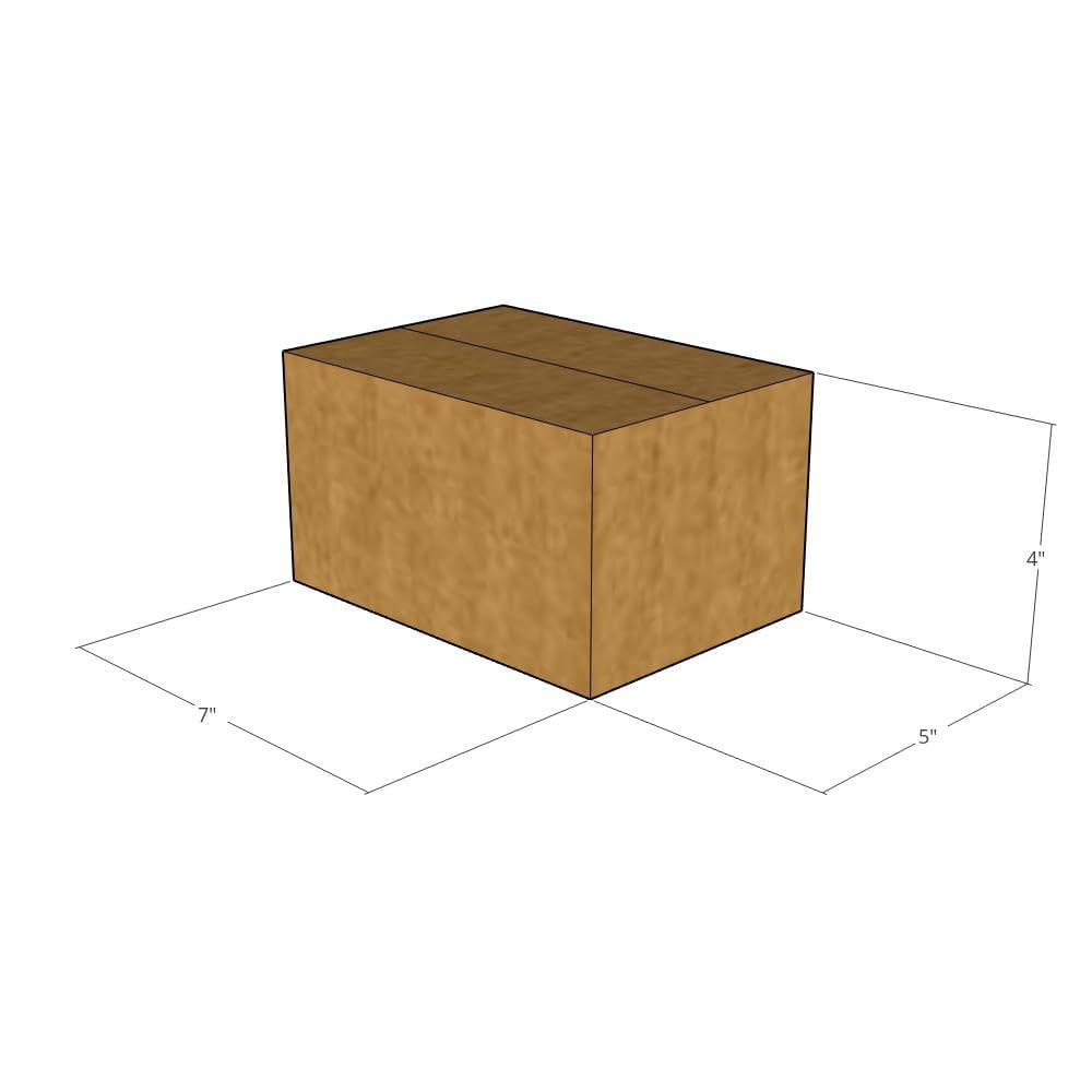 7x5x4 Inch 32 ECT Corrugated Shipping Boxes - Pack of 150 | Heavy Duty Moving Boxes for Business, Office & Home Use | Perfect for Ecommerce, Storage & Package Protection