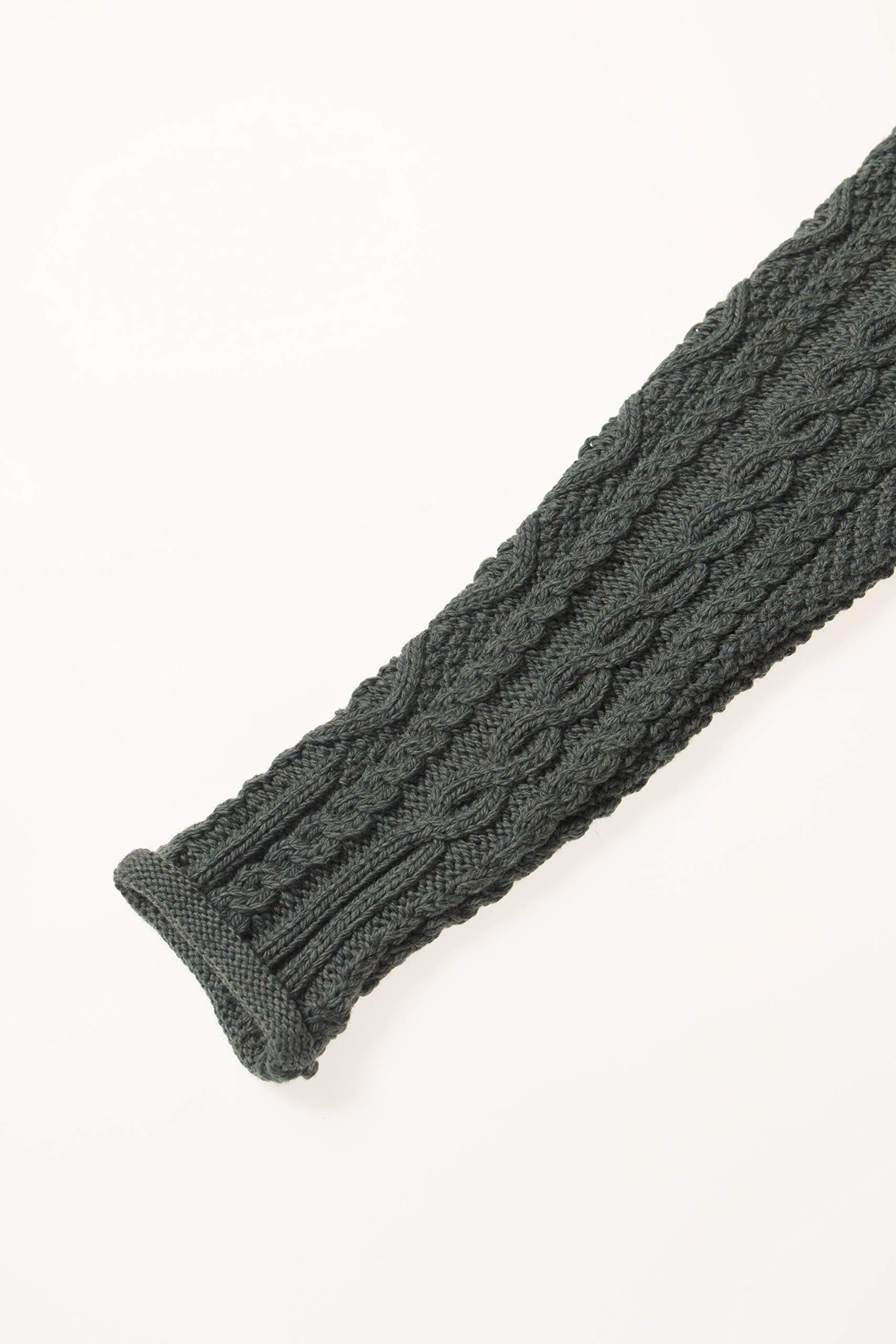 Aran Crafts Women's Cable Knit Funnel Neck Sweater - 100% Super Soft Merino Wool Winter Pullover for Cozy Comfort | Perfect for Casual Outfits, Office Wear & Holiday Gatherings