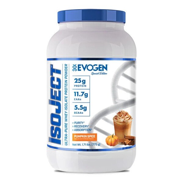 Evogen IsoJect Whey Protein Isolate Powder - 775g (1.7 lb) for Muscle Recovery & Growth - Post Workout, Breakfast & Meal Replacement - Unflavored Pure Protein Supplement for Athletes & Fitness Enthusiasts