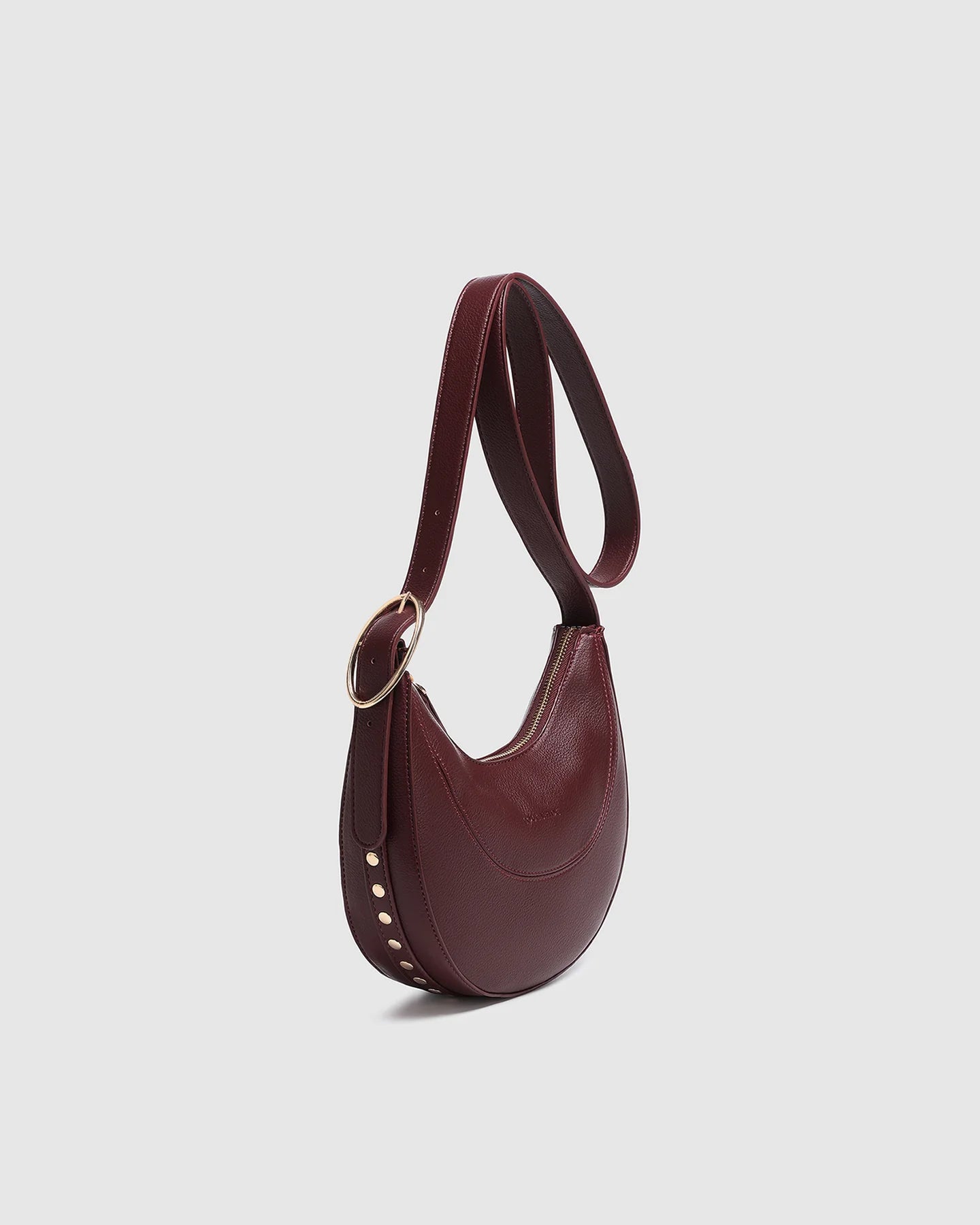 Louenhide Burgundy Lane Crossbody Bag - Stylish & Durable Leather Purse for Women, Perfect for Work, Travel & Everyday Use