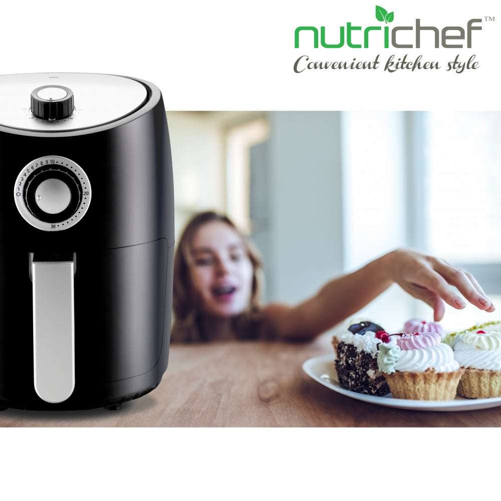 Best Air Fryer Convection Oven - 6QT Digital Electric Cooker with 8 Presets, Non-Stick Basket & Rapid Heating Technology for Healthy Frying, Baking, Roasting - Perfect for Family Meals, Snacks & Meal Prep
