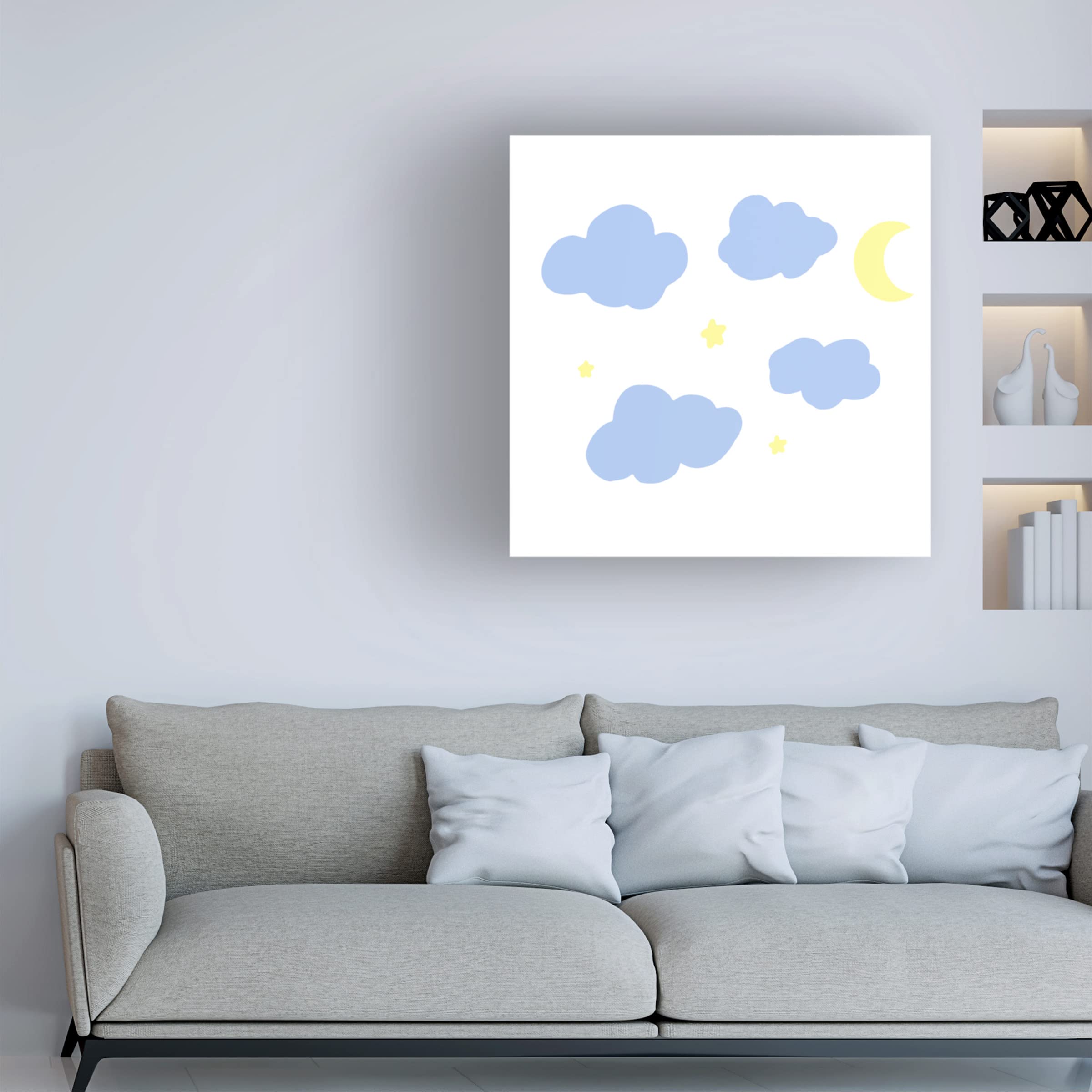 Trademark Fine Art 'Blush Pelican' Canvas Wall Art Print by Fiorella - Coastal Home Decor for Living Room, Bedroom & Office