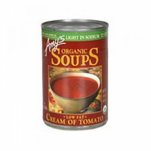 Amy's Kitchen Low Sodium Cream of Tomato Soup - 12 Pack (14.5 Oz Cans) | Healthy Vegan & Gluten-Free Soup for Quick Lunches, Hearty Dinners & Emergency Pantry Stock
