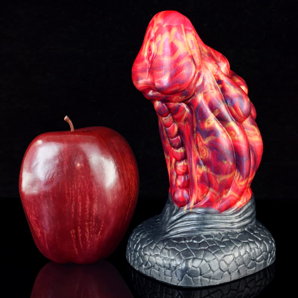 Premium Liquid Silicone Alien/Fido Dildo with Strong Suction Cup - Realistic Adult Sex Toy for Solo Play & Couples Fantasy - Waterproof, Body-Safe & Easy Clean - Perfect for BDSM, Roleplay & Sensory Exploration