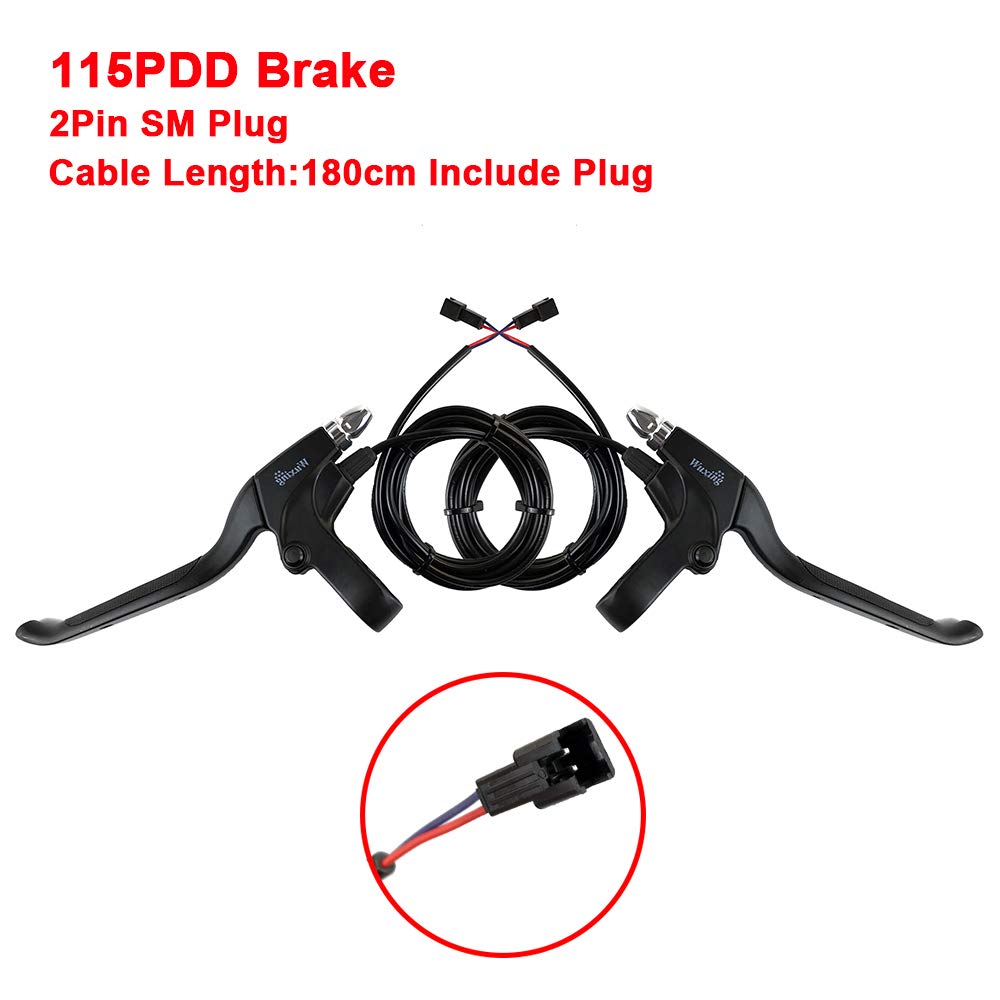 WUXING 115PDD Ebike Brake Lever - Power Cut Off Switch for Electric Bikes, E-Scooters & Bicycles | Compatible with MTB, Road Bikes & Conversion Kits | Perfect for Commuting, Urban Riding & Electric Vehicle Safety Upgrades