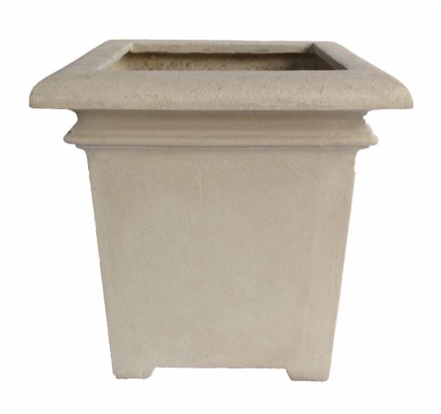 Anderson Teak Palace Square Planter PL S6161 - Premium Outdoor Garden Planter Box for Patio, Deck & Landscaping - Perfect for Flowers, Plants & Herbs