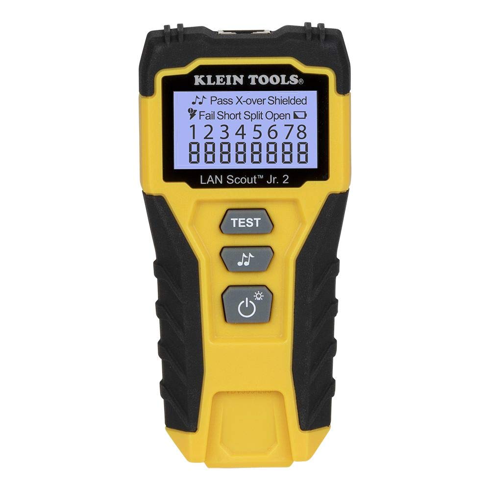 Klein Tools Cable Tester & Data Cable Installation Tool Kit - Professional Network Cable Tester for Ethernet, RJ45, Cat5, Cat6 - Perfect for IT Technicians, Electricians & Home Network Setup