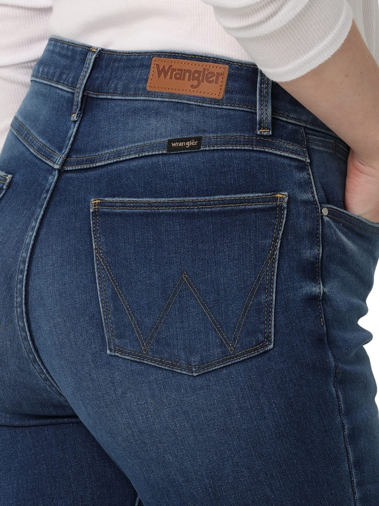 Wrangler Women's High Rise Unforgettable Skinny Jeans - Stretch Denim Pants for Casual Wear & Everyday Comfort | Perfect for Work, Date Night & Weekend Outfits