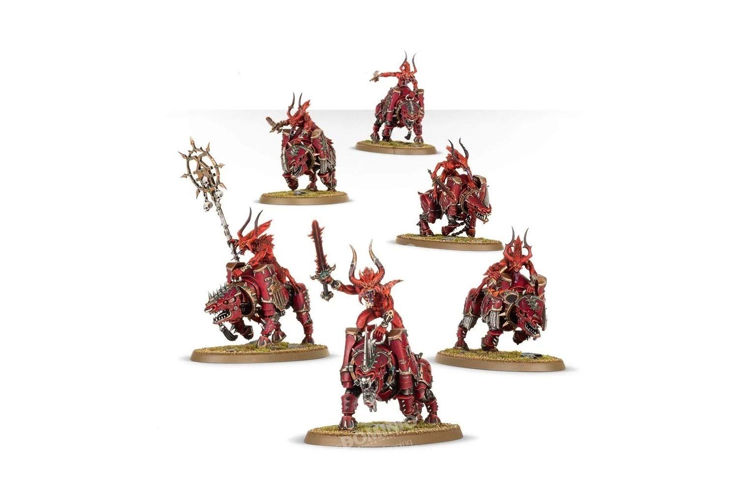 Games Workshop Warhammer Daemons of Khorne Bloodcrushers - 6-Piece Miniature Set for Tabletop Wargaming & Collectors | Perfect for Warhammer 40K Battles & Fantasy Role-Playing Games