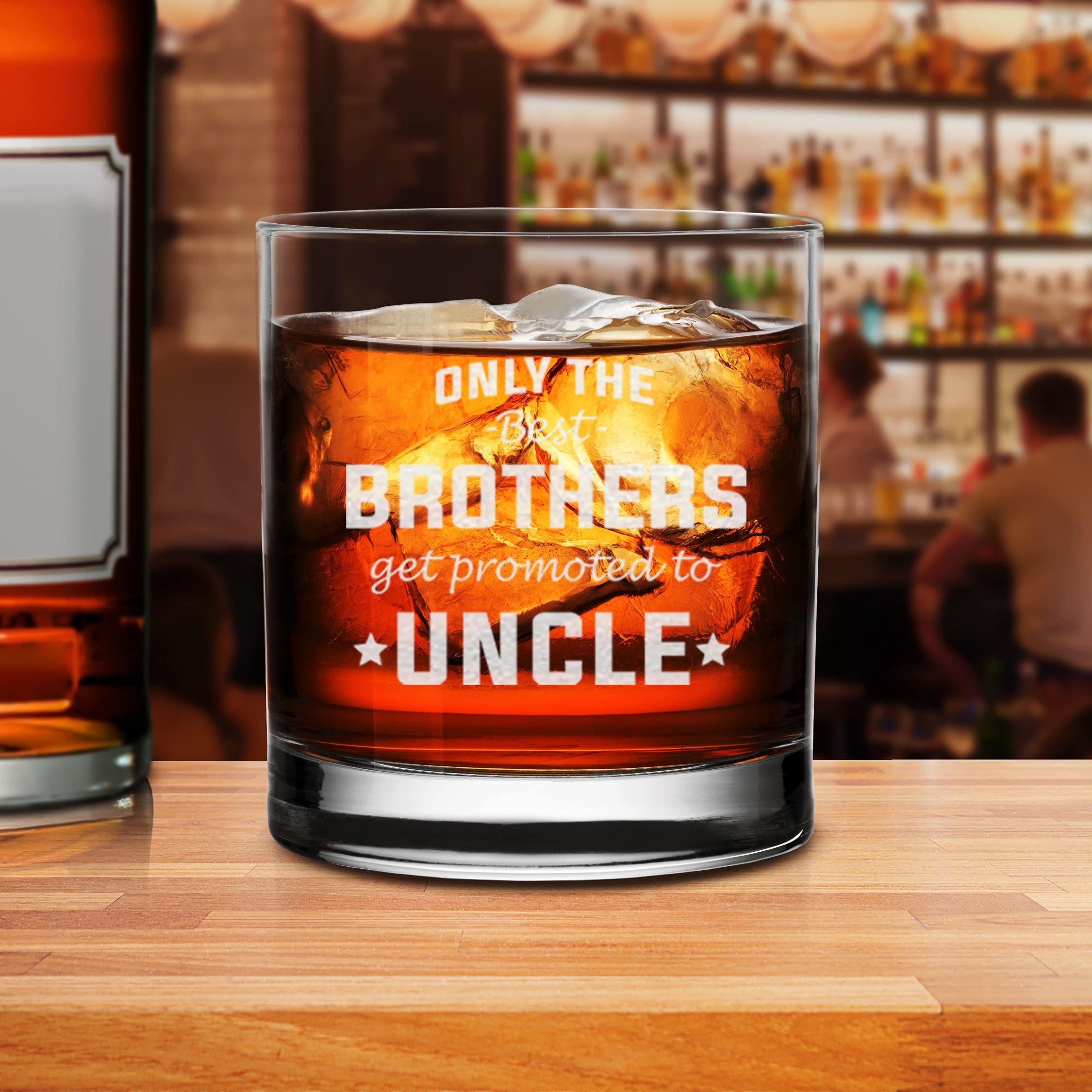 Personalized Whiskey Glass for Uncle Pregnancy Announcement - Best Gift for Future Uncles - Perfect for Gender Reveals, Baby Showers & Celebrations