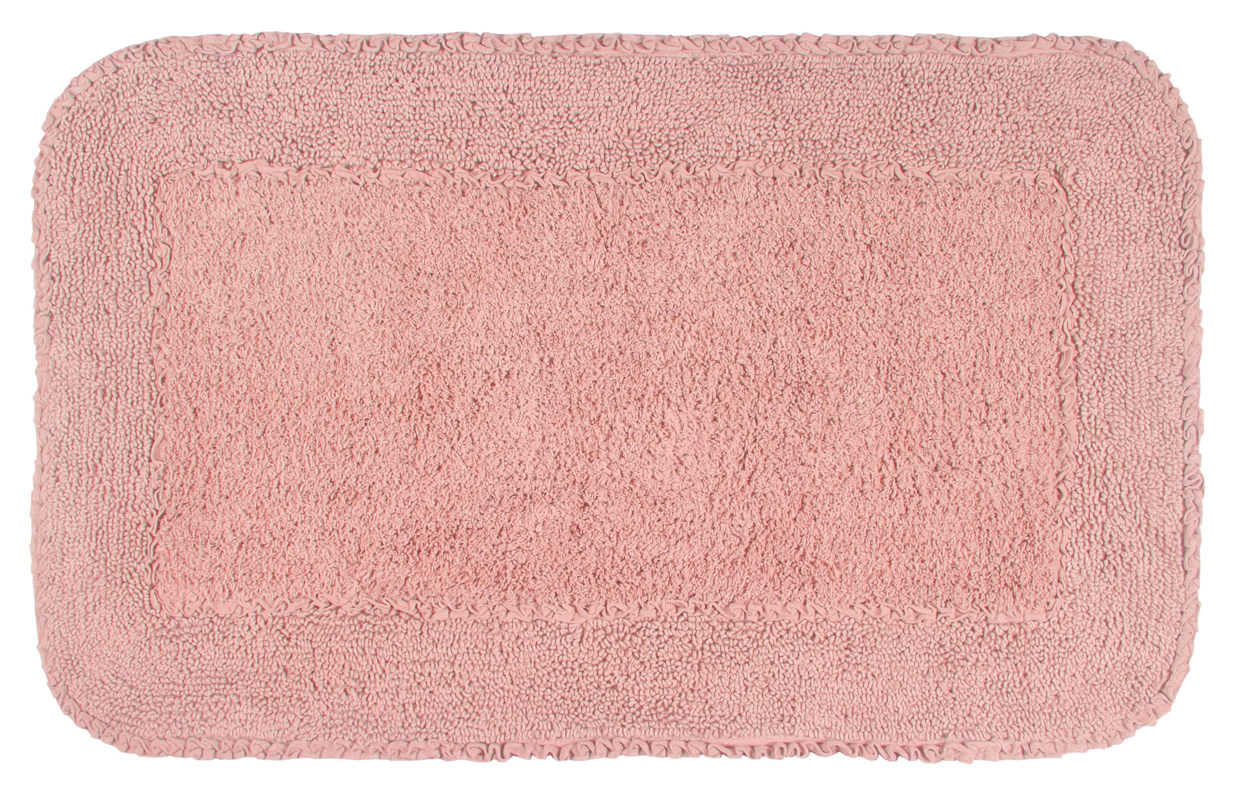 Premium 100% Cotton Bathroom Rug Set - Ultra Soft & Absorbent Non-Slip Bath Mat - Machine Washable 24