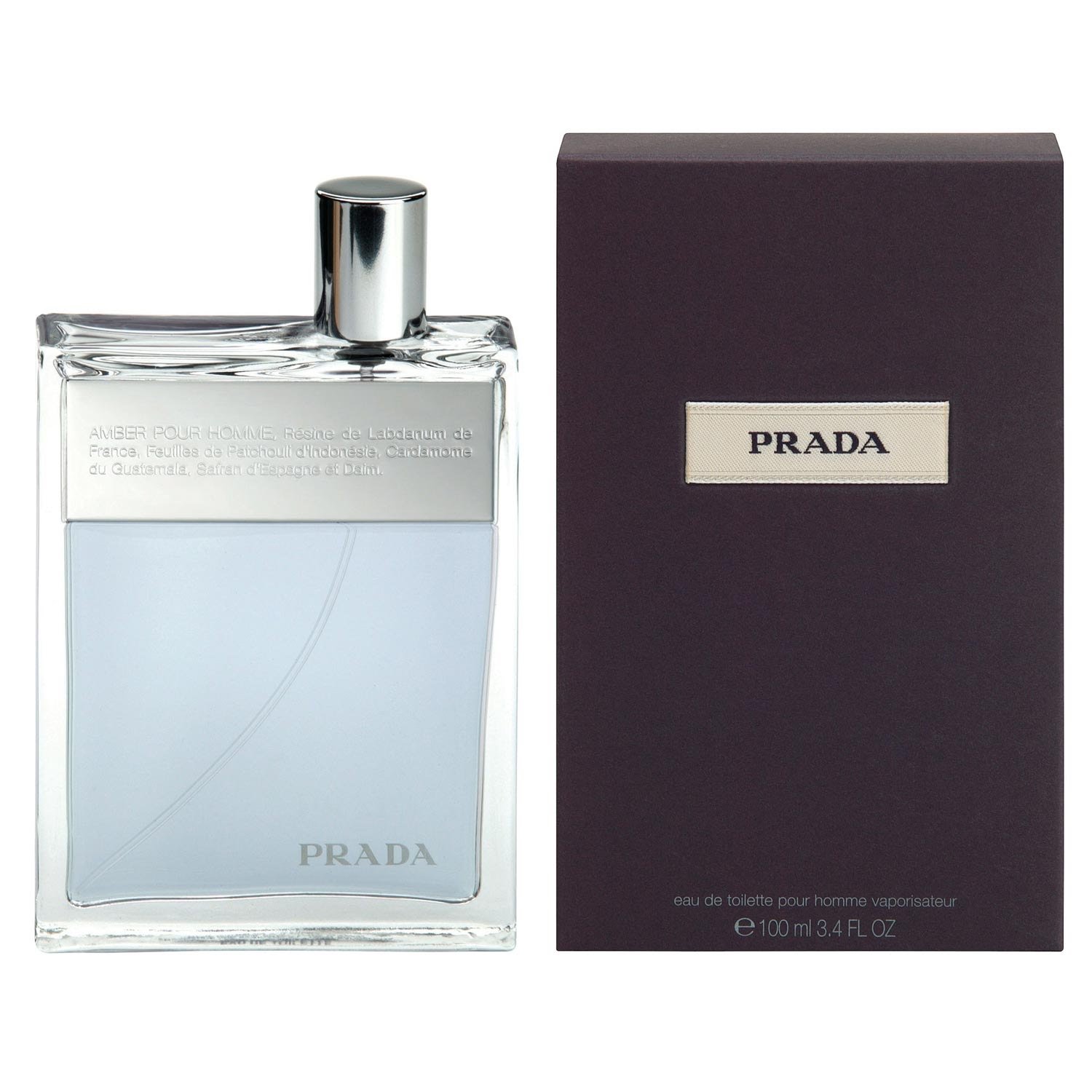 Prada Amber Pour Homme Cologne for Men - 3.4 Fl Oz Eau De Toilette Spray | Luxury Men's Fragrance for Date Night & Special Occasions