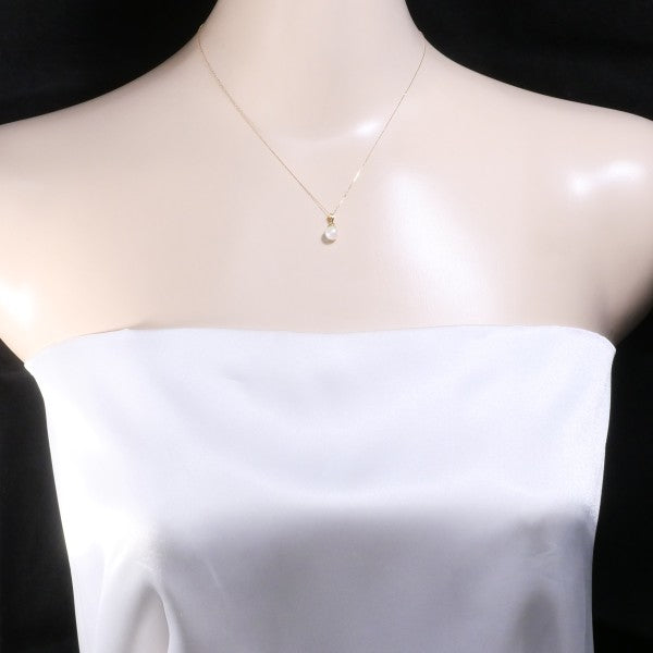 18K Yellow Gold Pearl Necklace for Women - Elegant Pearl Jewelry Gift for Birthday, Anniversary & Wedding | Perfect for Formal Events & Special Occasions