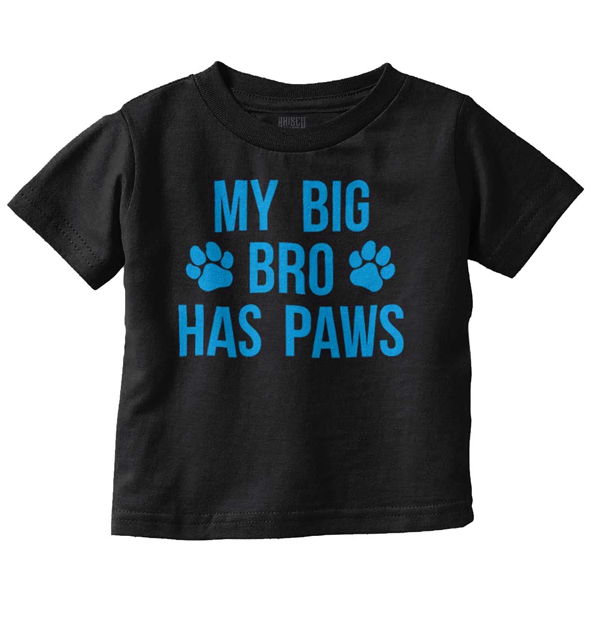 My Big Brother Has Paws Cute Dog Lover Toddler T-Shirt for Boys & Girls - Perfect for Sibling Matching, Pet Lovers & Family Photos