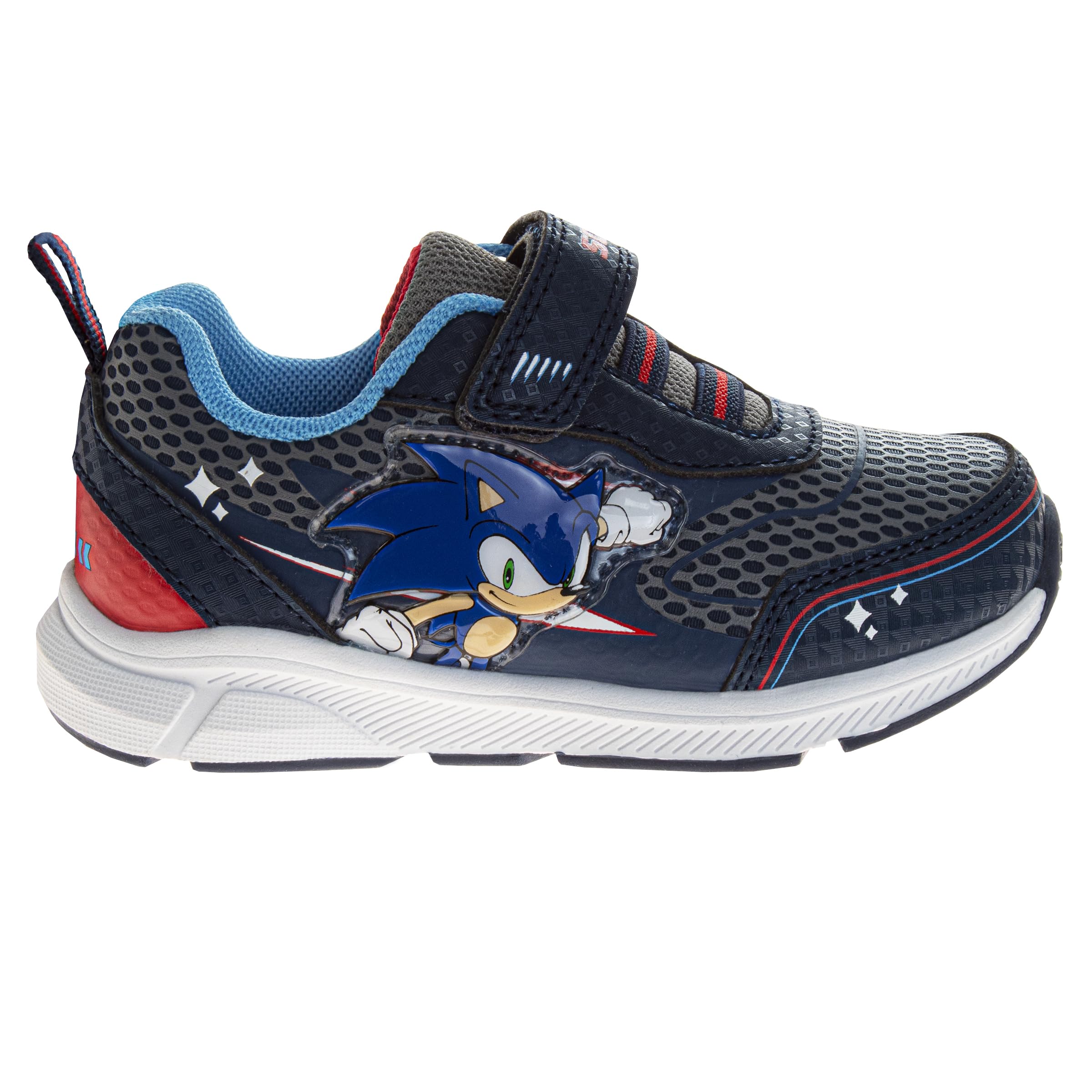 Josmo Kids Sonic the Hedgehog LED Light Up Sneakers - Toddler & Little Kid Running Shoes for Boys & Girls - Perfect for Birthday Gifts, Cosplay, and Daily Wear