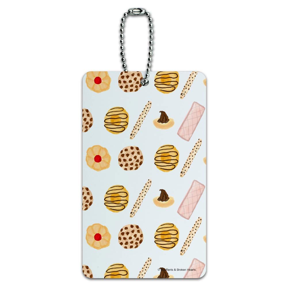 Stylish Luggage ID Tag with Delicious Cookies Dessert Design - Perfect for Carry-On Suitcases & Travel Accessories