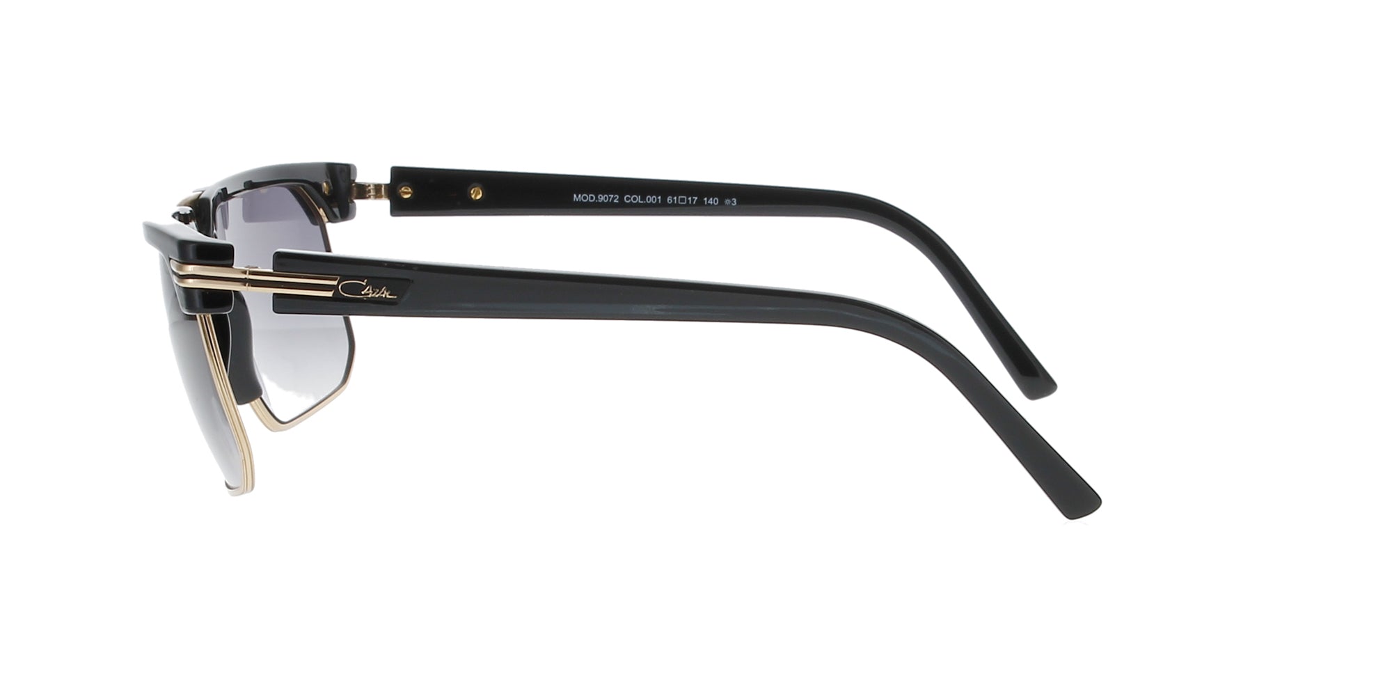 Stylish Black and Gold Cazal Sunglasses for Men & Women - UV Protection, Retro Fashion Shades for Outdoor Activities, Beach, and Driving