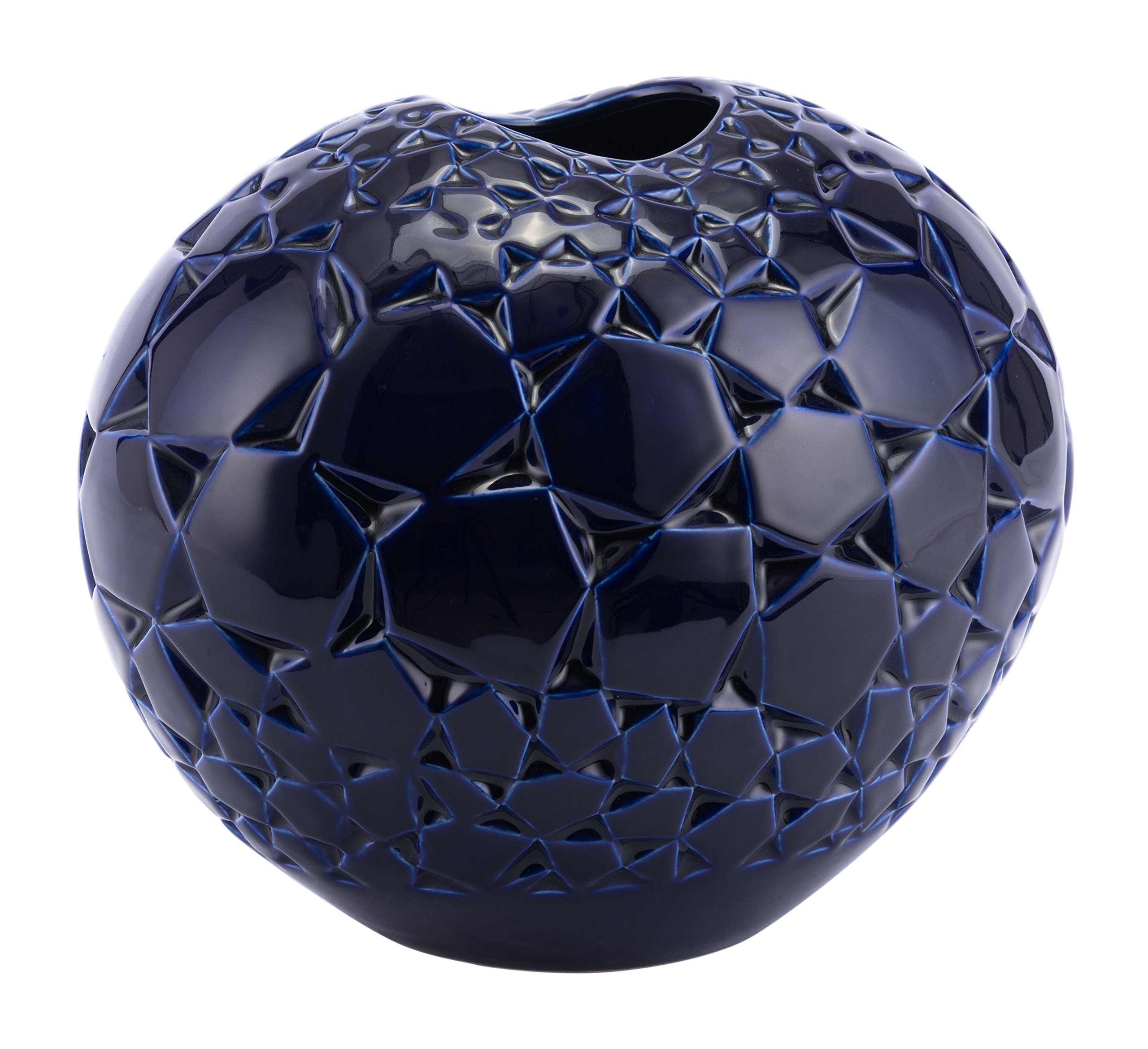 Zuo Mesa Large Blue Vases - Modern Ceramic Floor Vase for Home Decor, Living Room Centerpiece, Wedding & Event Decoration