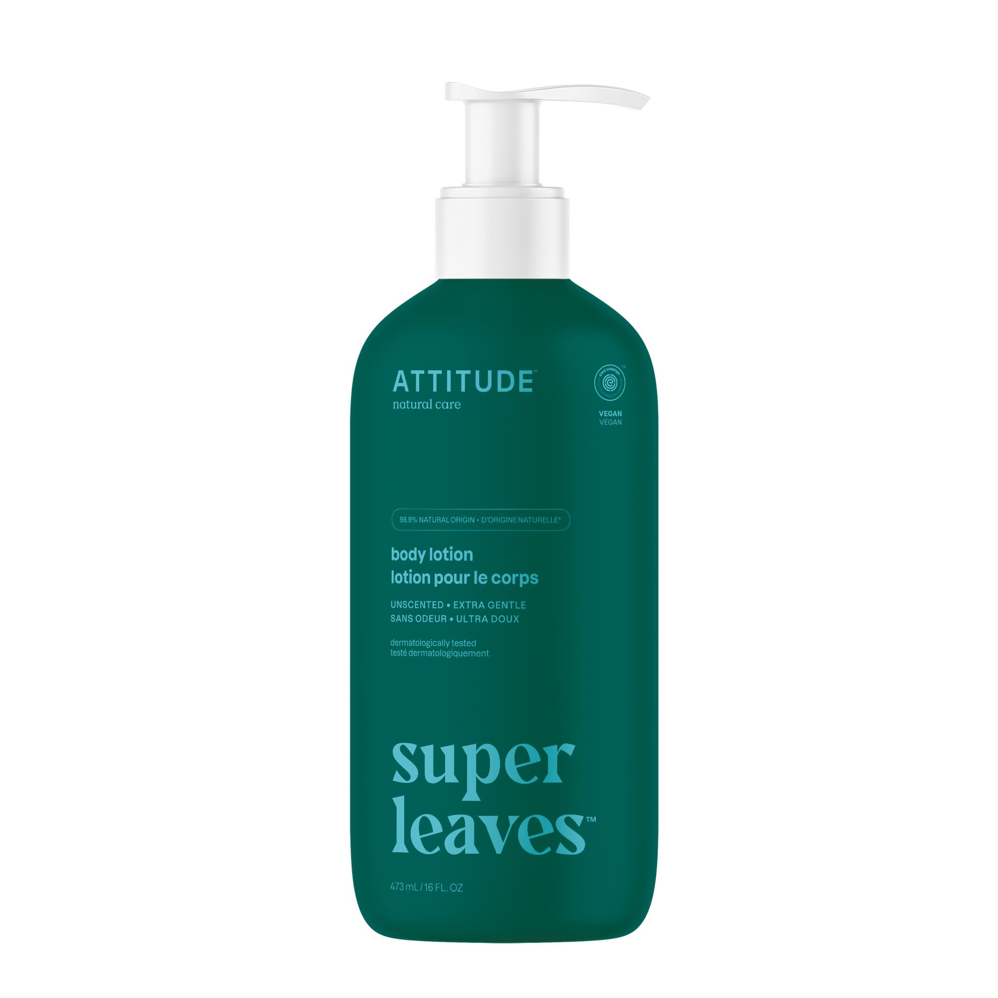 ATTITUDE Natural Body Lotion for Dry Skin | Vegan, Hypoallergenic & Cruelty-Free Moisturizer | Perfect for Daily Hydration & Sensitive Skin Care