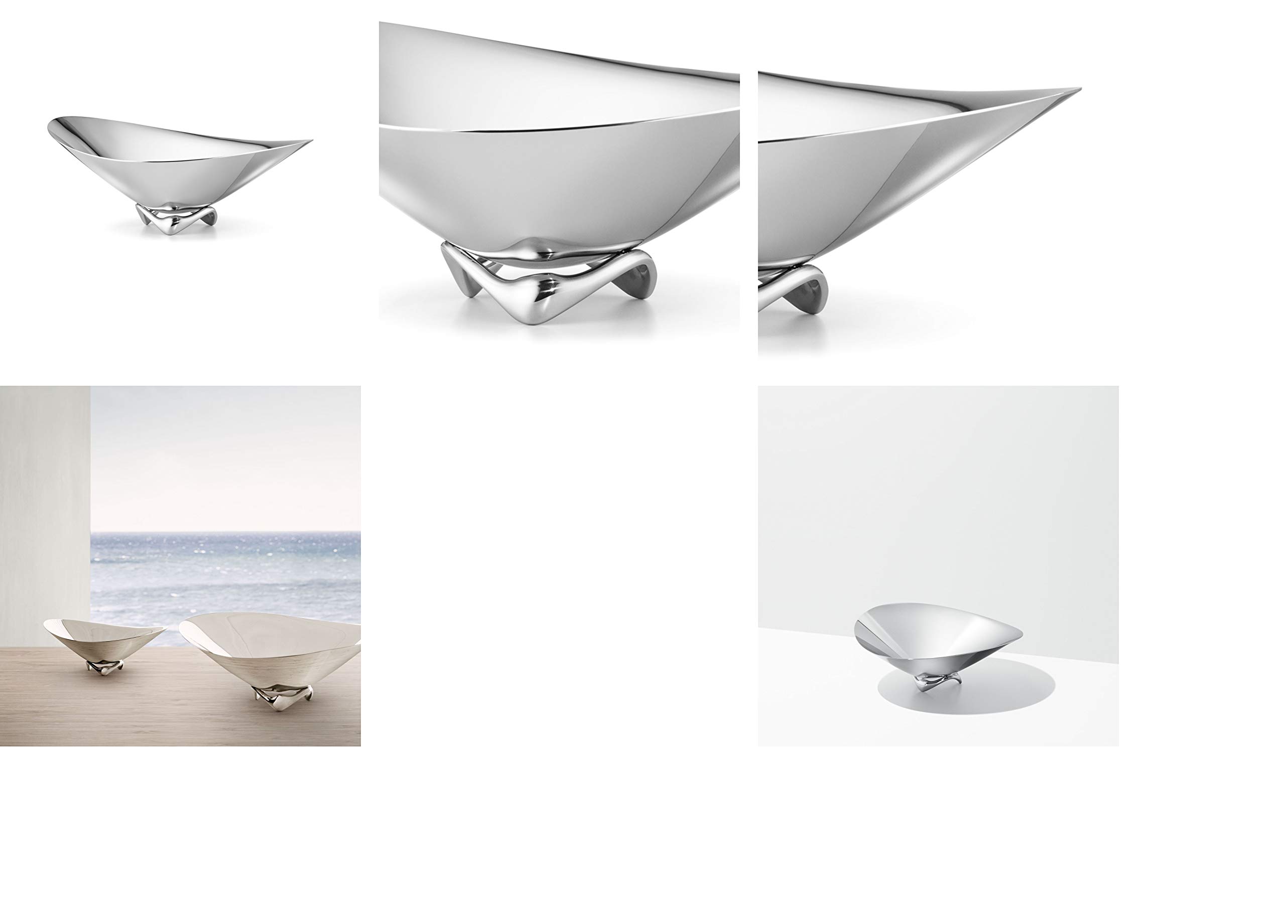 Georg Jensen Henning Koppel Stainless Steel Serving Bowl - Elegant Modern Tableware for Dining, Entertaining & Home Decor