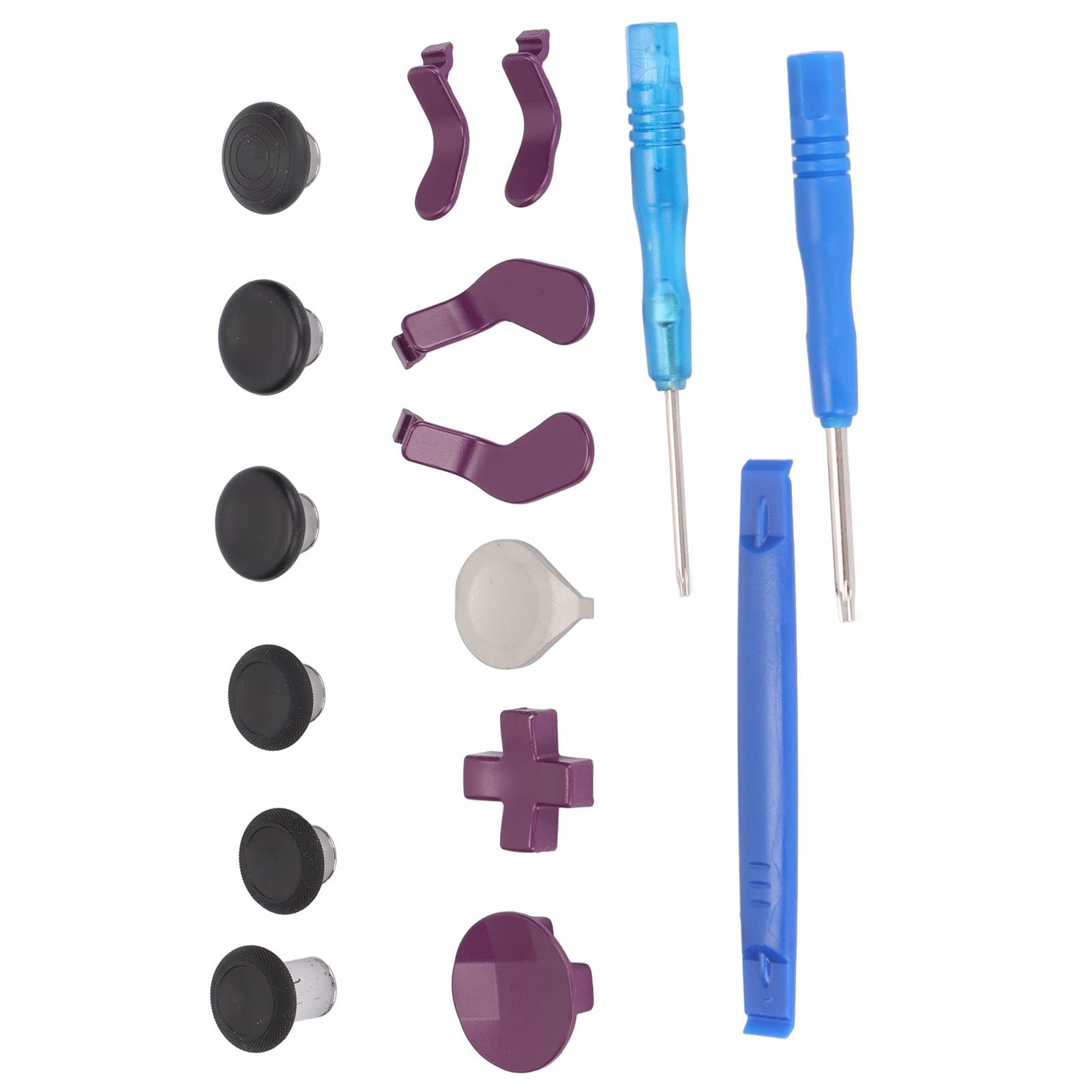 Premium Stainless Steel Xbox One Elite Series 2 Controller Accessories Kit - Durable Replacement Parts with Textured Grips & Adjustable Tools for Enhanced Gaming Performance (Perfect for Competitive Gaming, Long Sessions & Controller Customization)