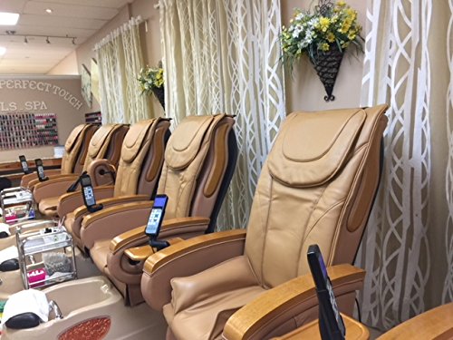 ZKZ Pedicure Chair Massage Cushion with Air Seat Cover - Salon & Spa Massage Chair Pad in Beige Cream Marble - Perfect for Nail Salons, Foot Spas & Relaxation Centers