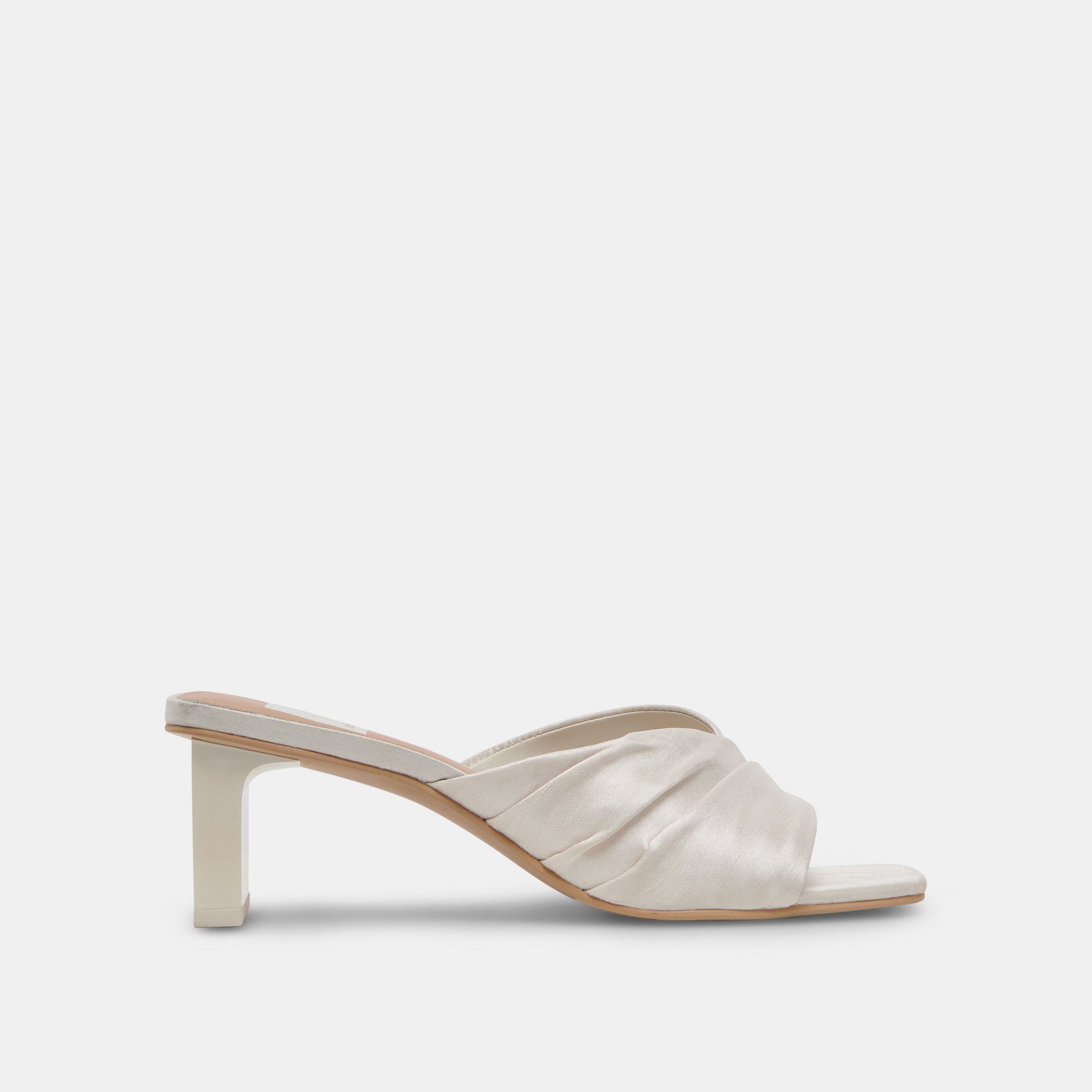 CARLAN Heels - Off White Silk Women's Dress Shoes for Weddings, Parties & Special Occasions