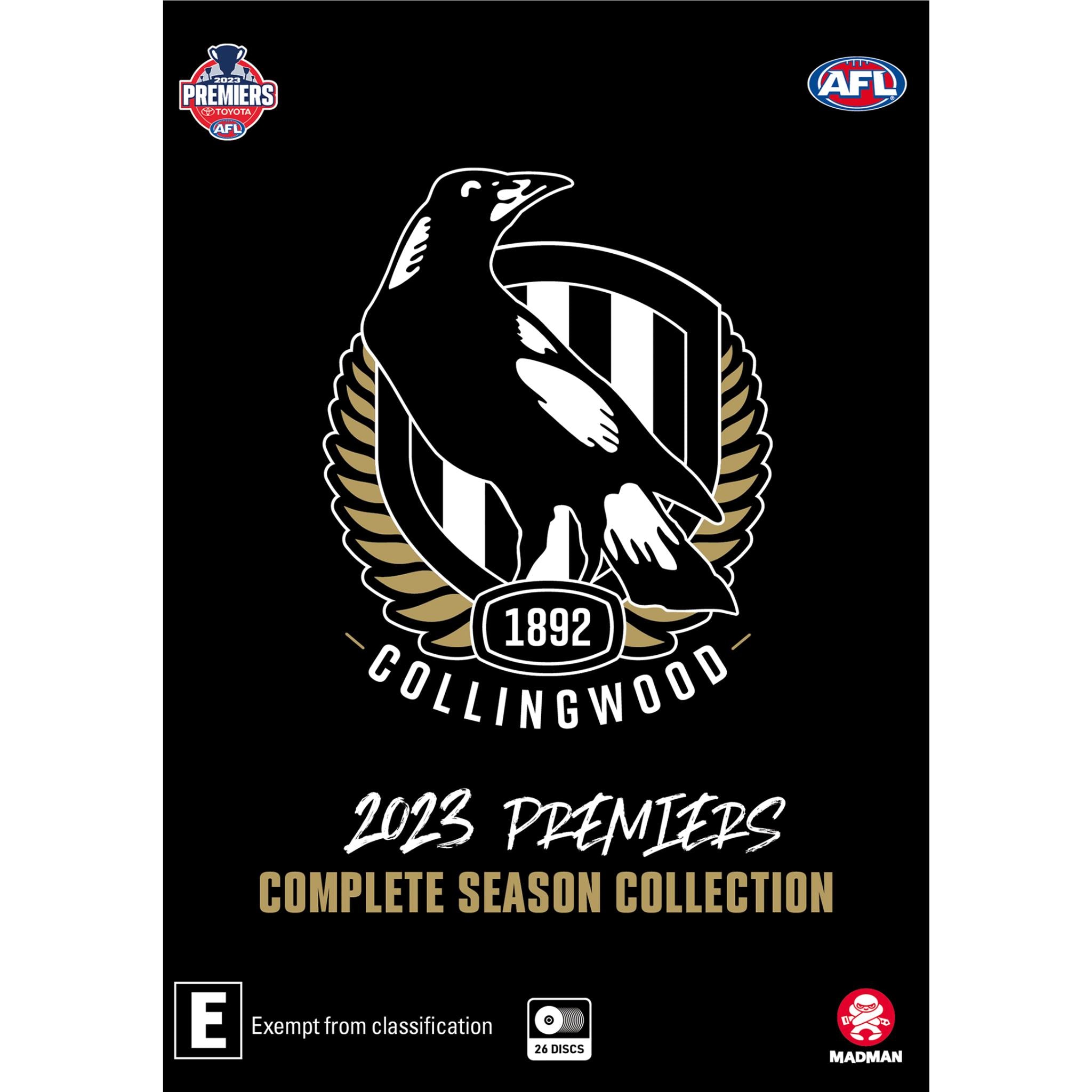 2023 AFL Premiers Collingwood Season Collection - Official Merchandise for Fans & Supporters | Perfect for Game Day, Gifts & Memorabilia