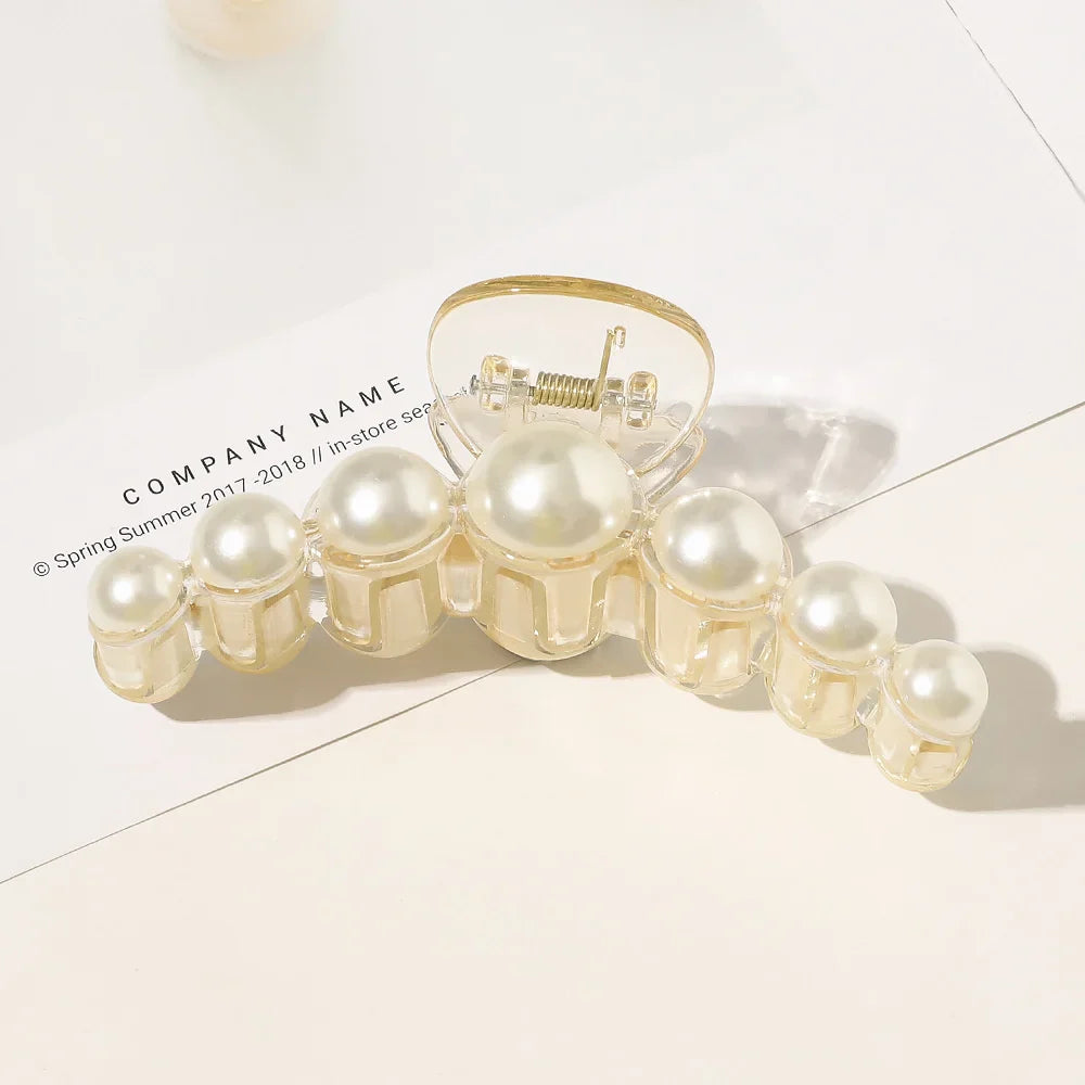 Elegant Big Pearl Hair Clips for Women - Fashion Hair Accessories for Parties, Weddings & Special Occasions
