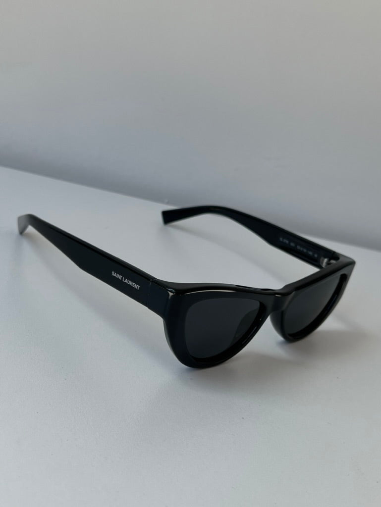Saint Laurent SL676 Black Cat Eye Sunglasses for Women - Luxury Designer Shades for Beach, Driving & Fashion Outfits
