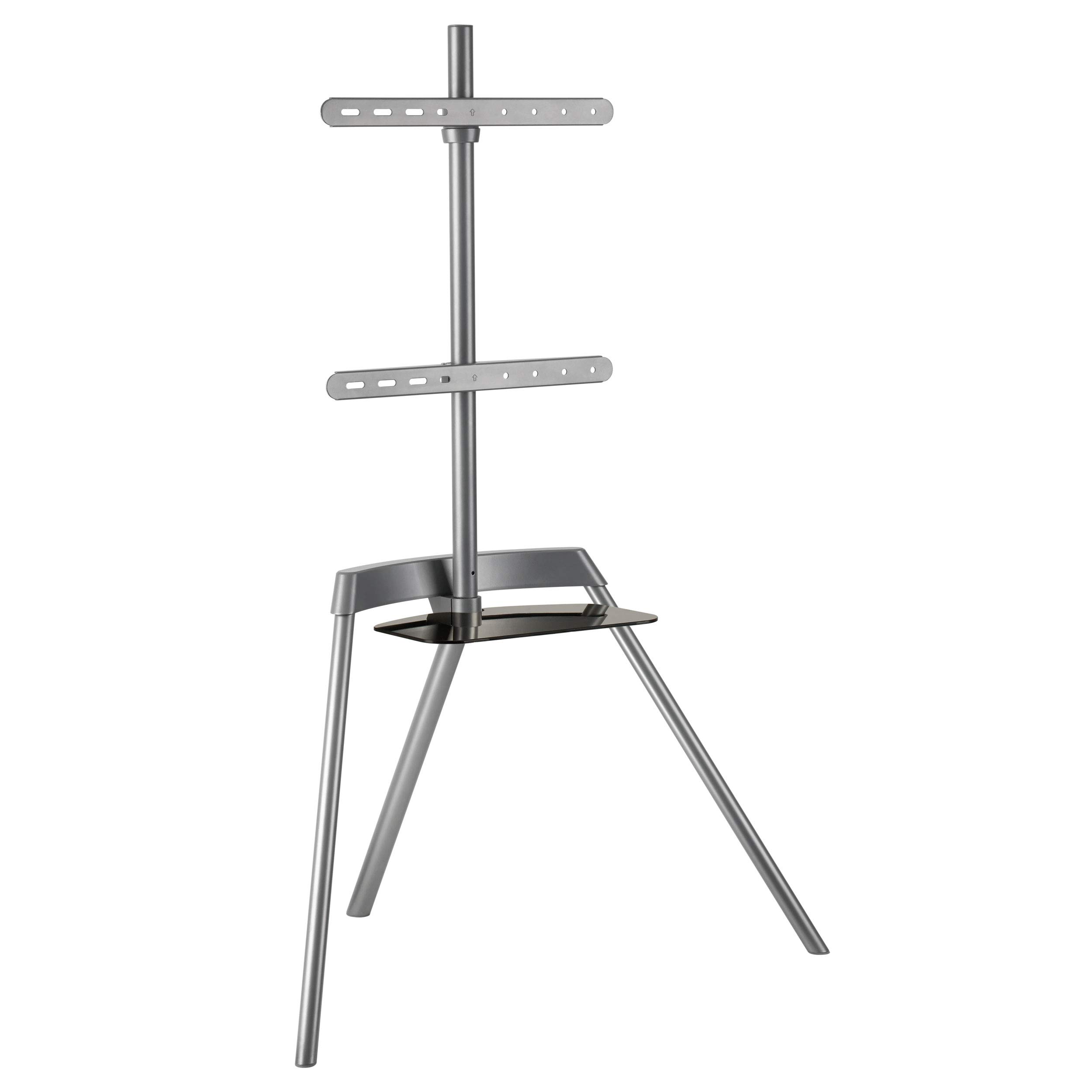 Easel TV Stand - Adjustable TV Tripod for 43-65 Inch Flat & Curved Screens | Supports Up to 88 lbs | Quick Assembly with SNAP-Lock Technology | Portable Minimalist Design for Living Room, Bedroom & Office
