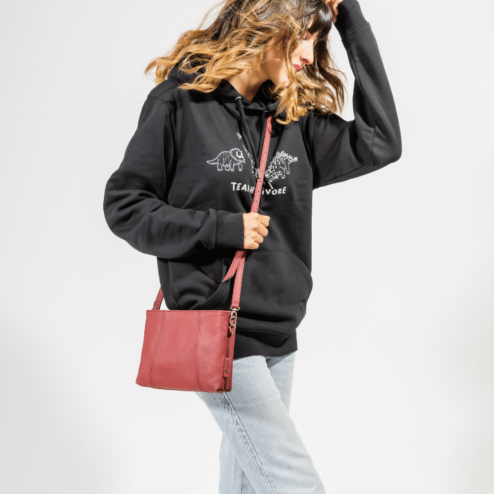 Vegan Apple Leather Crossbody Bag for Women | Eco-Friendly & Stylish | Multiple Colors | Perfect for Everyday Use, Travel & Casual Outings
