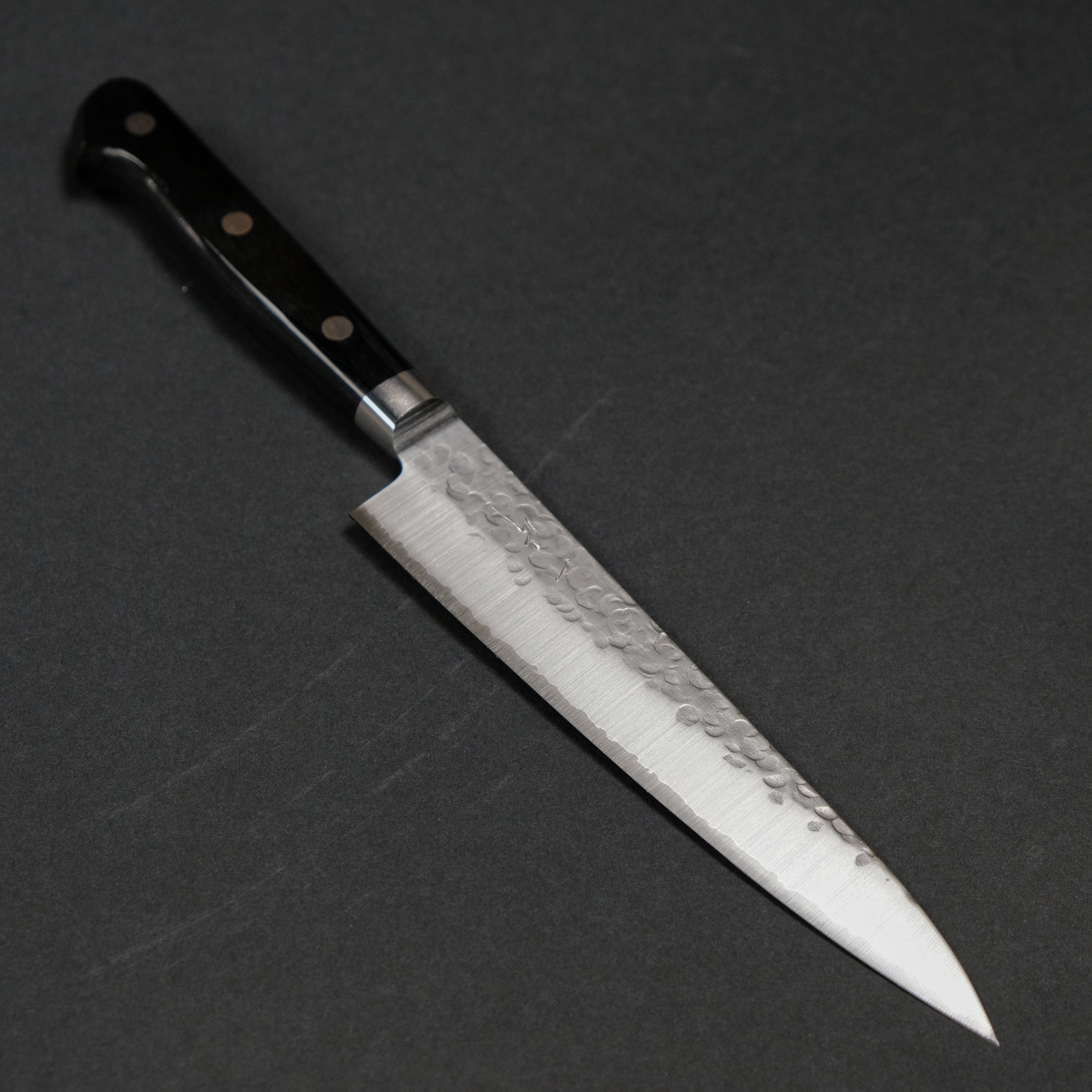 Hitohira T10 Tsuchime Japanese Knife Set - 150mm Petty & 165mm Santoku - High Carbon Steel Kitchen Knives for Slicing, Dicing & Chopping - Perfect for Home Chefs & Professional Cooking