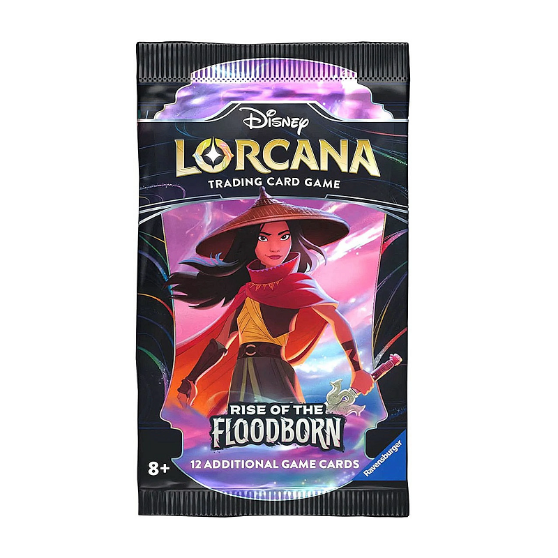 Disney Lorcana TCG: Rise of the Floodborn Booster Pack (1 Pack) - Collectible Trading Card Game for Disney Fans | Perfect for Game Nights, Tournaments & Gift Giving