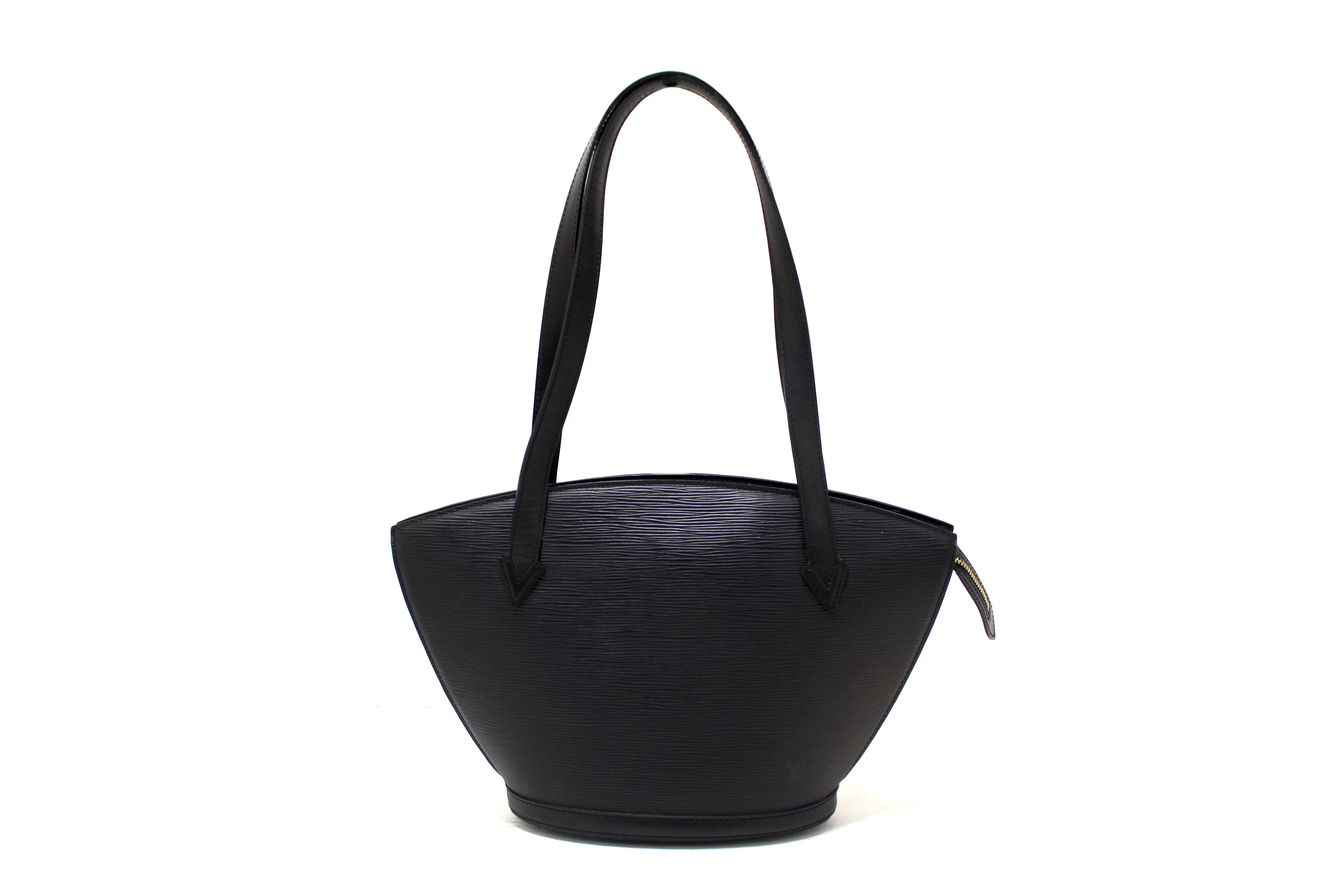 Authentic Louis Vuitton St Jacques Black PM Shoulder Bag | Luxury Designer Handbag for Women | Perfect for Work, Travel & Evening Events