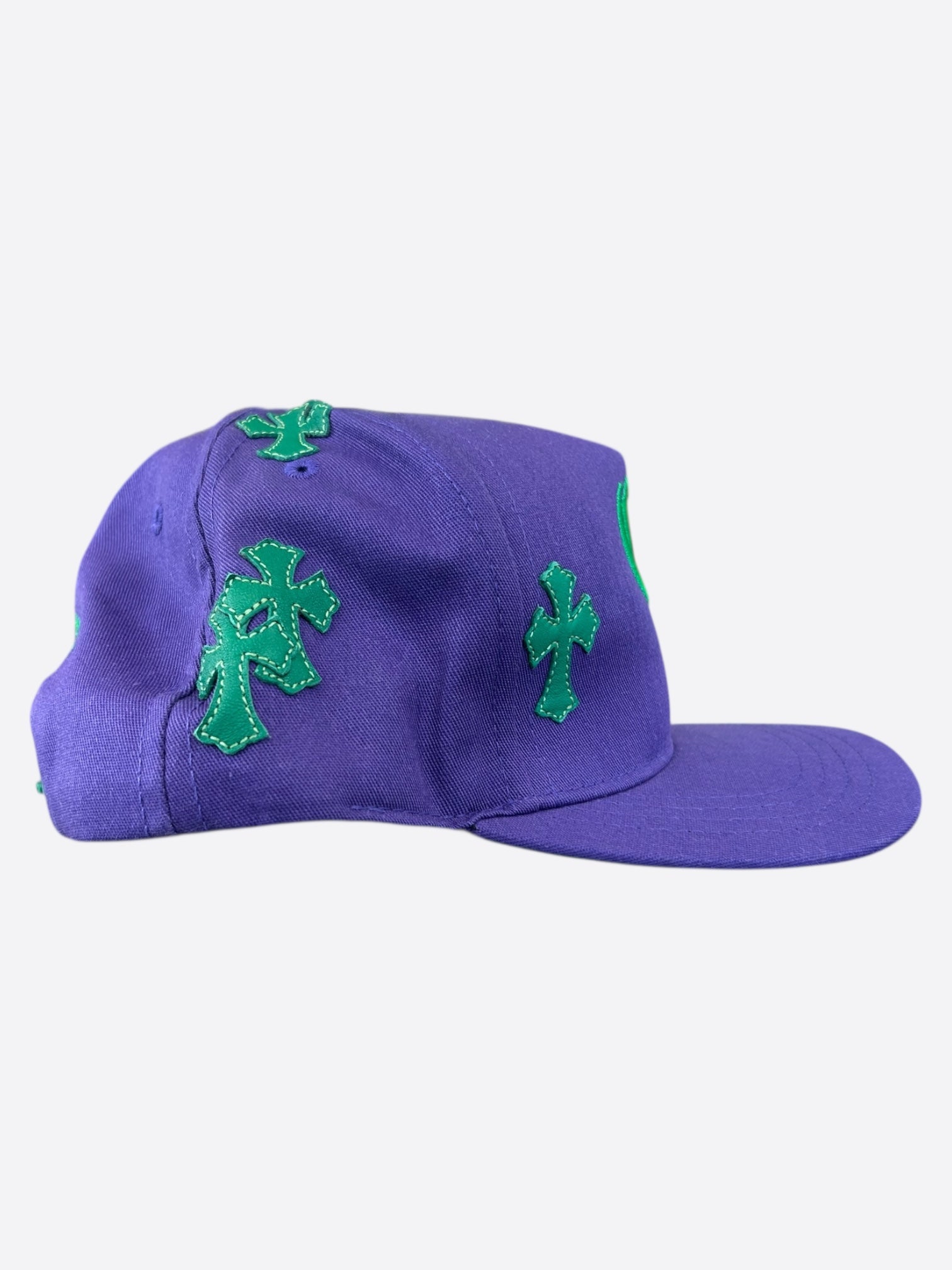 Chrome Hearts Purple & Green Cross Patch Hat - Stylish Embroidered Cap for Men & Women - Perfect for Streetwear, Casual Outfits & Hip Hop Fashion