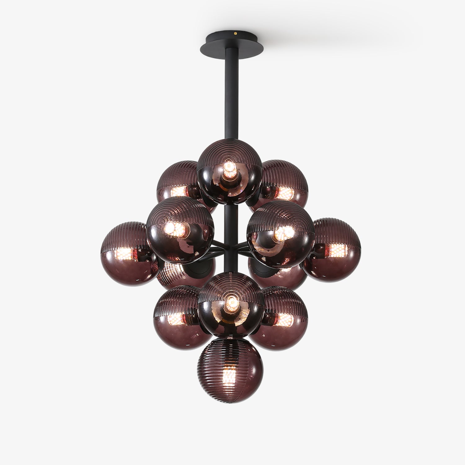 Elegant Grape Pendant Light - Modern Glass Chandelier for Dining Room, Kitchen Island & Bedroom Lighting Decor