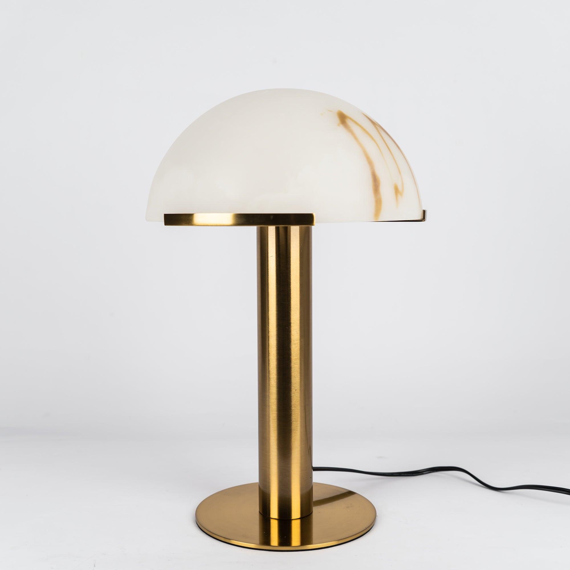 Elegant Alabaster Table Lamp - Modern Home Decor for Living Room, Bedroom & Office - Perfect for Reading, Relaxing & Creating Ambiance