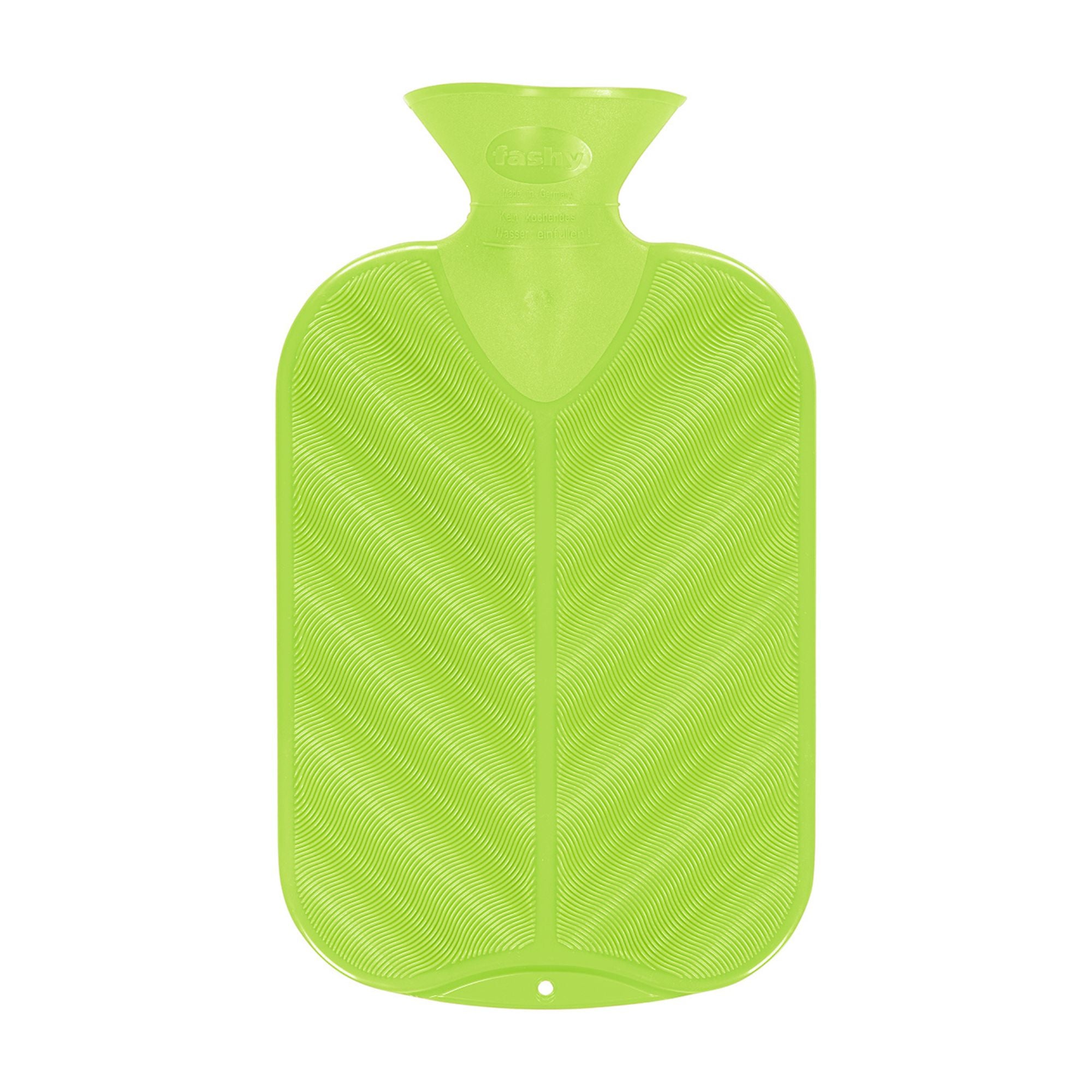 2L Green 3D Wave Pattern Fashy Hot Water Bottle - Perfect for Pain Relief, Warmth & Comfort at Home, Office or Travel