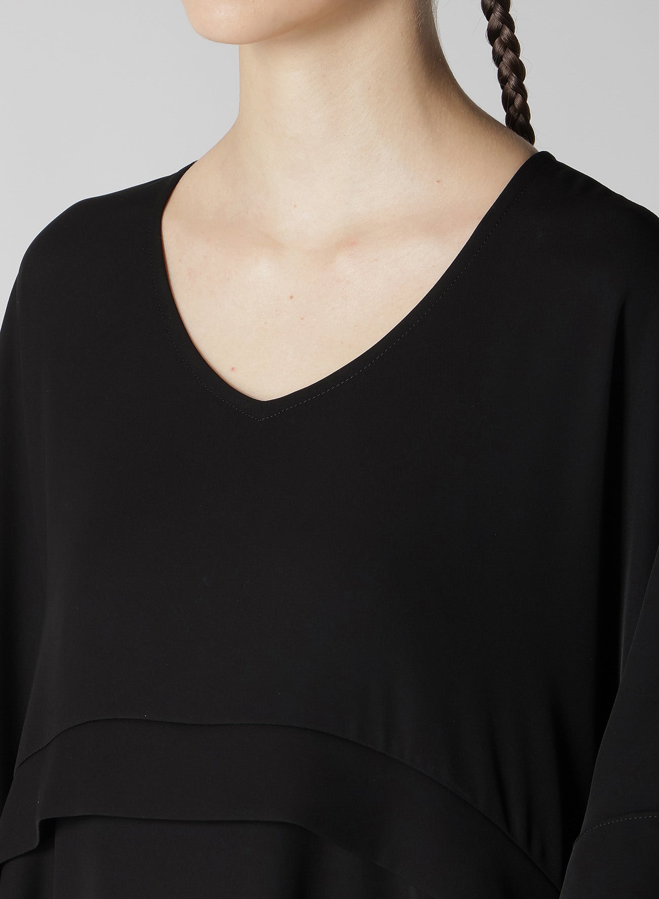 Double Satin V-Neck Flare Dress for Women - Elegant Party & Evening Gown - Perfect for Weddings, Cocktails & Special Occasions