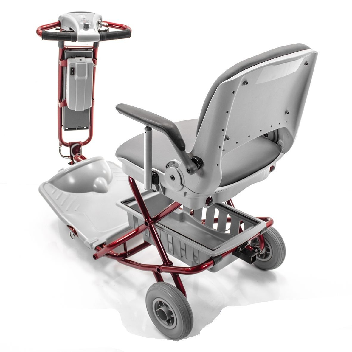 Lexis Light Folding Travel Scooter - Portable Mobility Scooter for Adults & Seniors | Compact & Lightweight Electric Scooter | Perfect for Airports, Shopping Malls & Travel | Blue