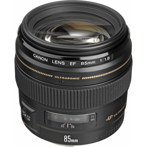 Canon EF 85mm f/1.8 USM Medium Telephoto Lens with USM Autofocus - 58mm Filter Size - Perfect for Portraits, Weddings & Low-Light Photography