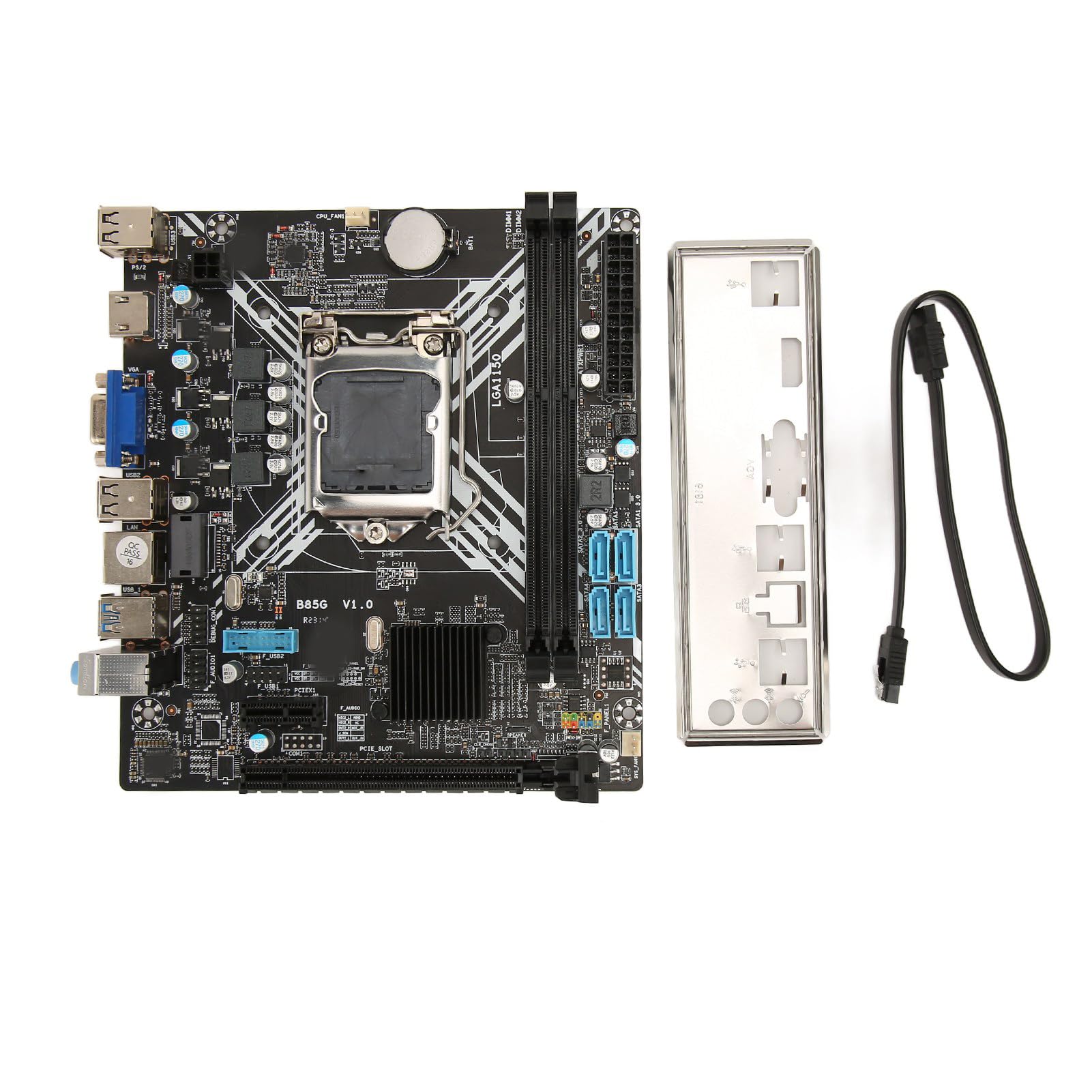 Bewinner B85G LGA1150 Desktop Motherboard - DDR3 1600/1333/1066MHz Gaming PC Mainboard for Intel 4th Gen Processors | Ideal for Gaming Rigs, Home Office & DIY Computer Builds