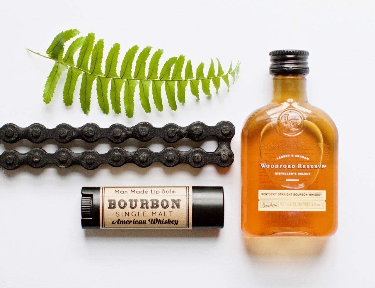 Bourbon Whiskey Flavored Lip Balm for Men - Moisturizing Chapstick with Unique Flavor, Funny Stocking Stuffer & White Elephant Gag Gift for Adults - Perfect for Dry Lips, Parties and Novelty Gifts